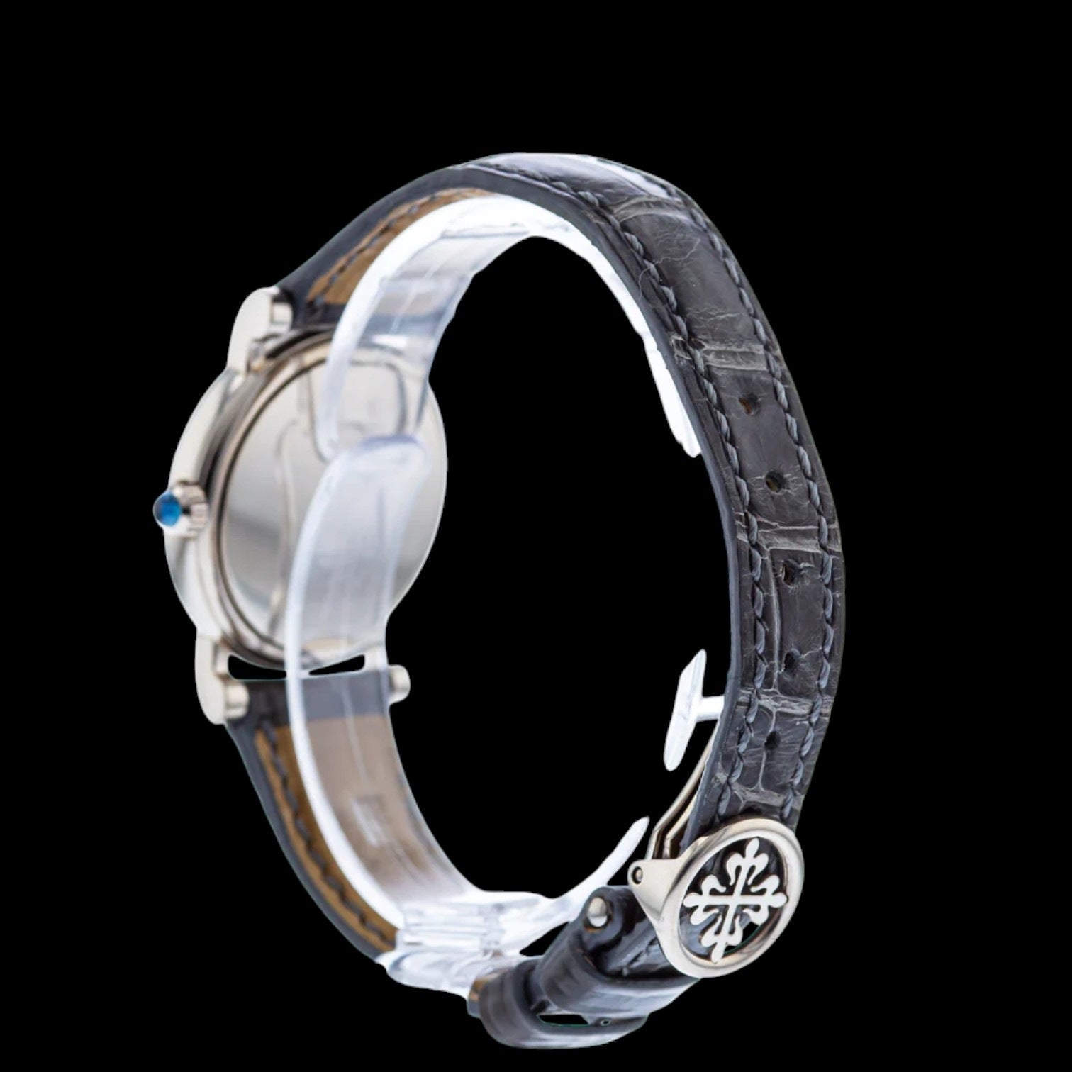 Calatrava Ladies 18k White Gold Moon Diamonds