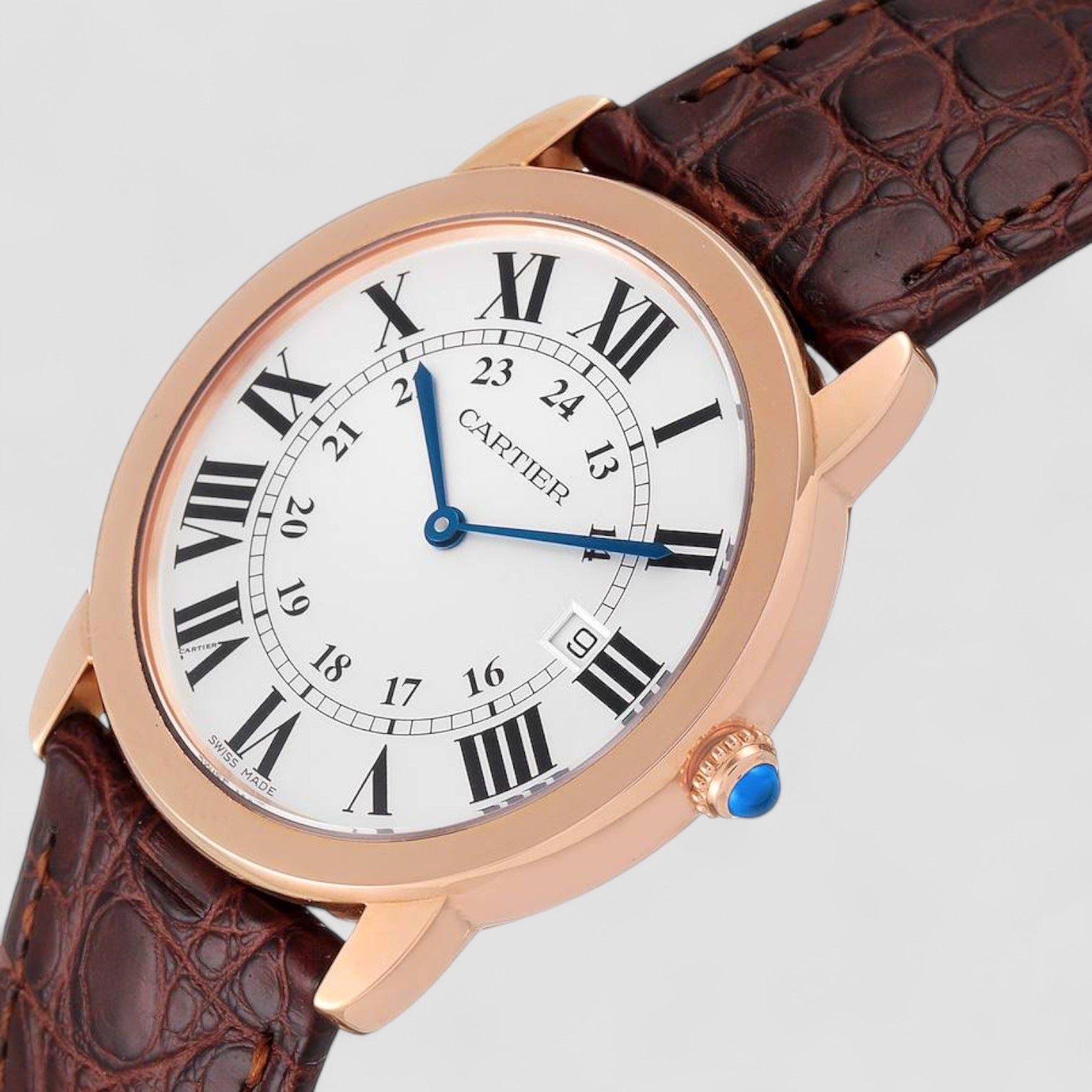 Ronde Solo Large Rose Gold Steel Mens Watch