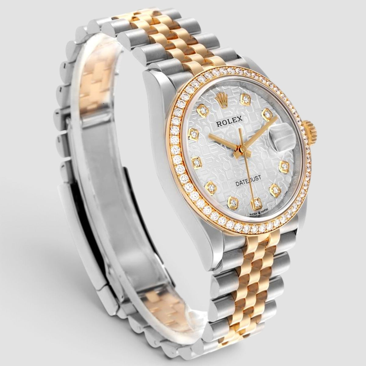 Datejust 36 Silver Computer Diamond Dial Jubilee