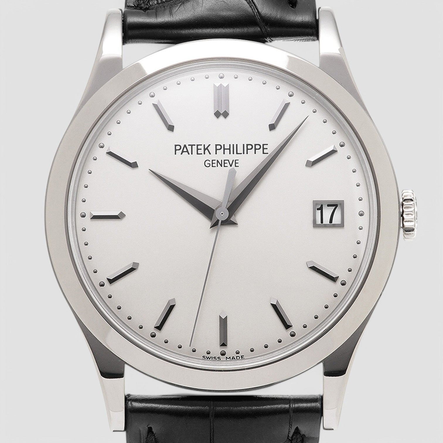 Calatrava 18K White Gold Silver Dial
