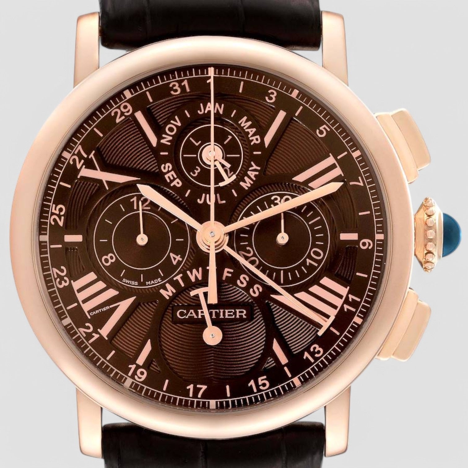 Rotonde De Cartier 42MM 18K Pink Gold