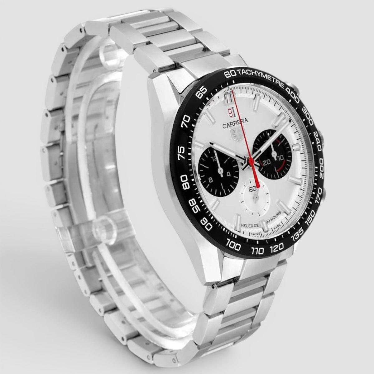 Carrera Calibre 02 Chronograph 44mm Silver Dial
