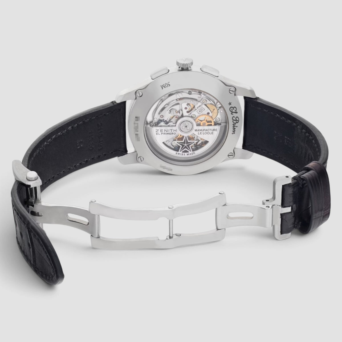 Captain El Primero Automatic Chronograph Black Dial Stainless Steel