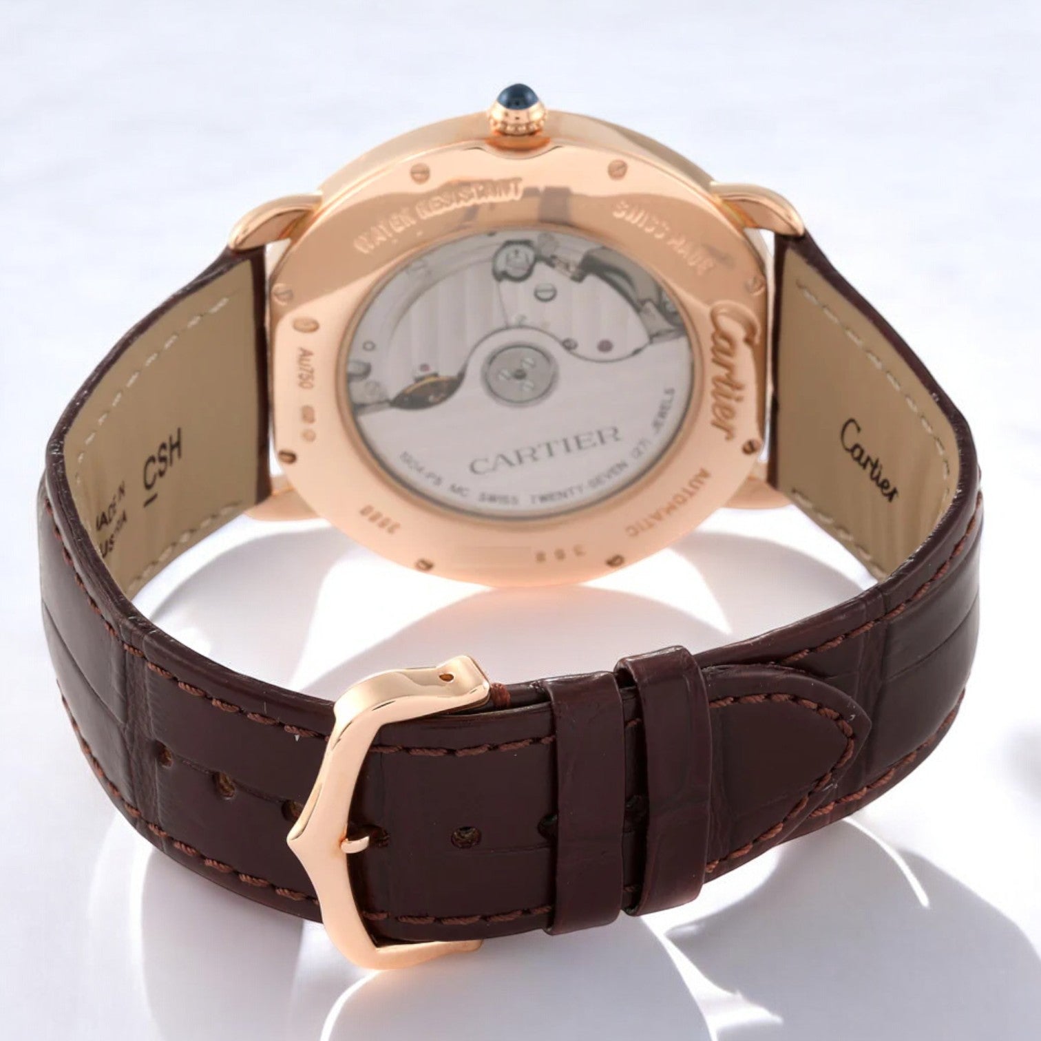 Ronde Louis Cartier 18k Rose Gold Automatic 40mm