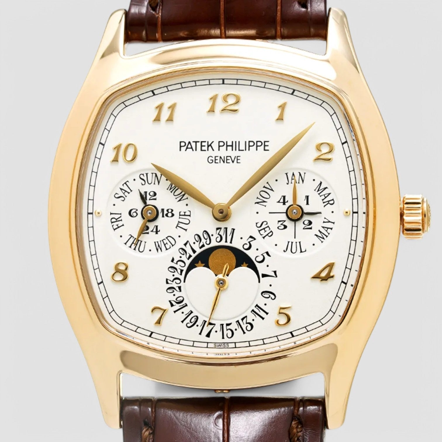 Perpetual Calendar 5940J 18K Yellow Gold Cushion Case