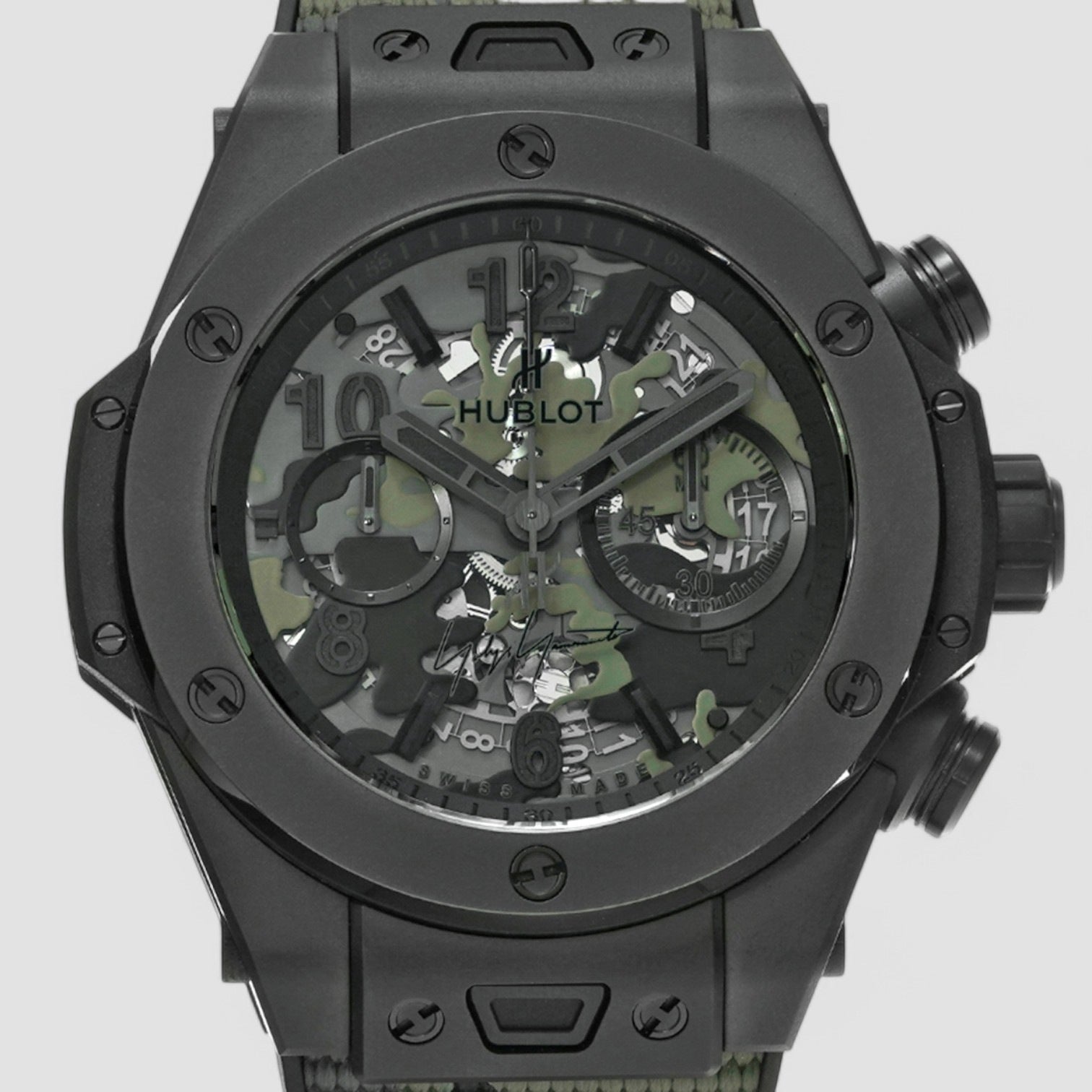 Big Bang Camo Yohji Yamamoto Chronograph Automatic Green Dial Men's Watch