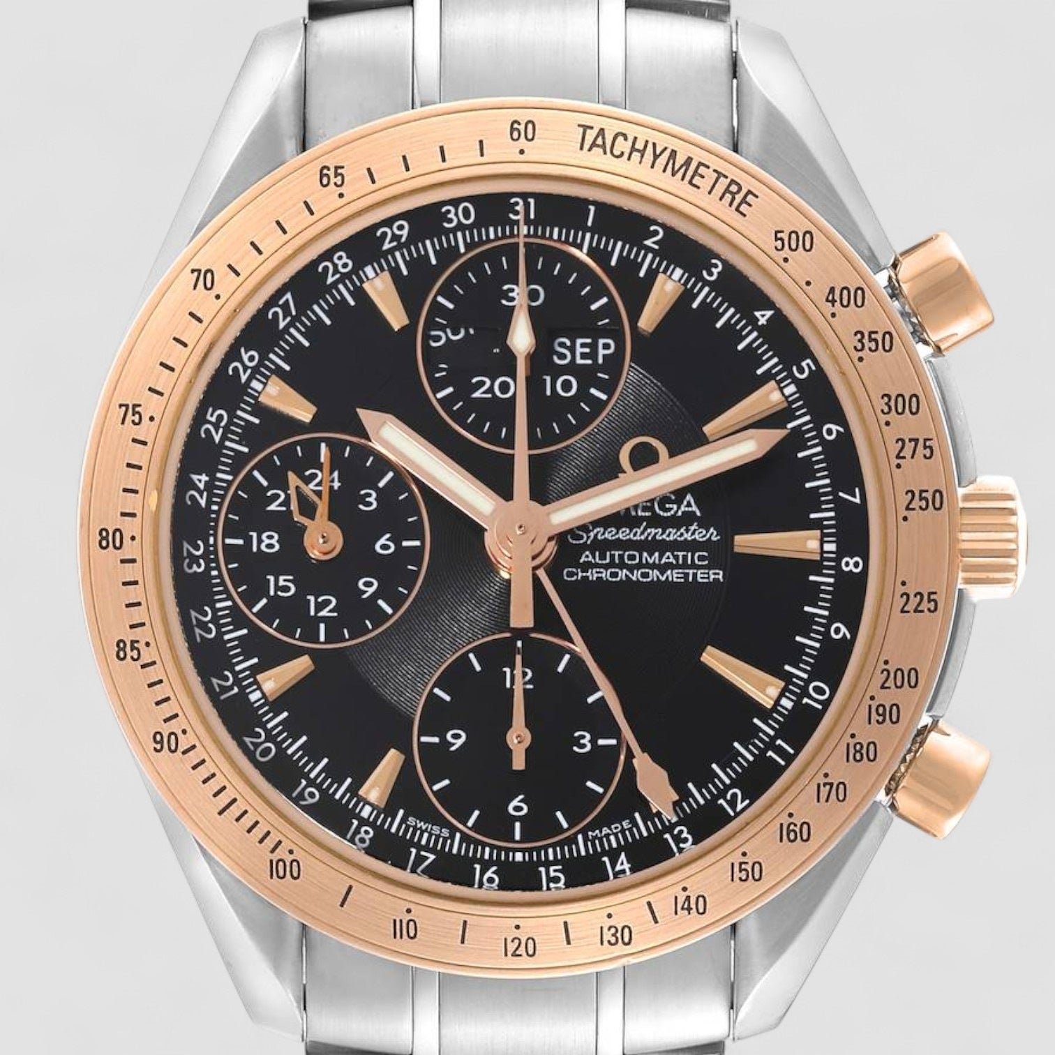 Speedmaster Day-Date 40 Steel Rose Gold Watch