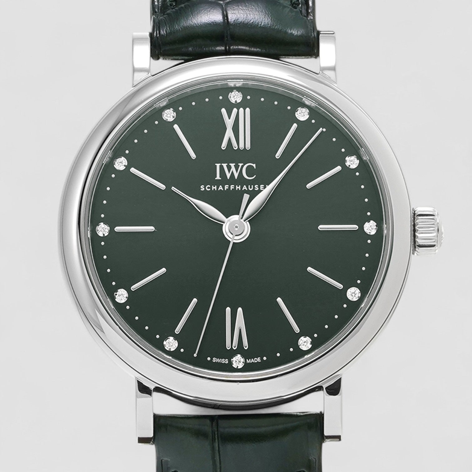 Portofino Automatic Diamond Green Dial Ladies Watch