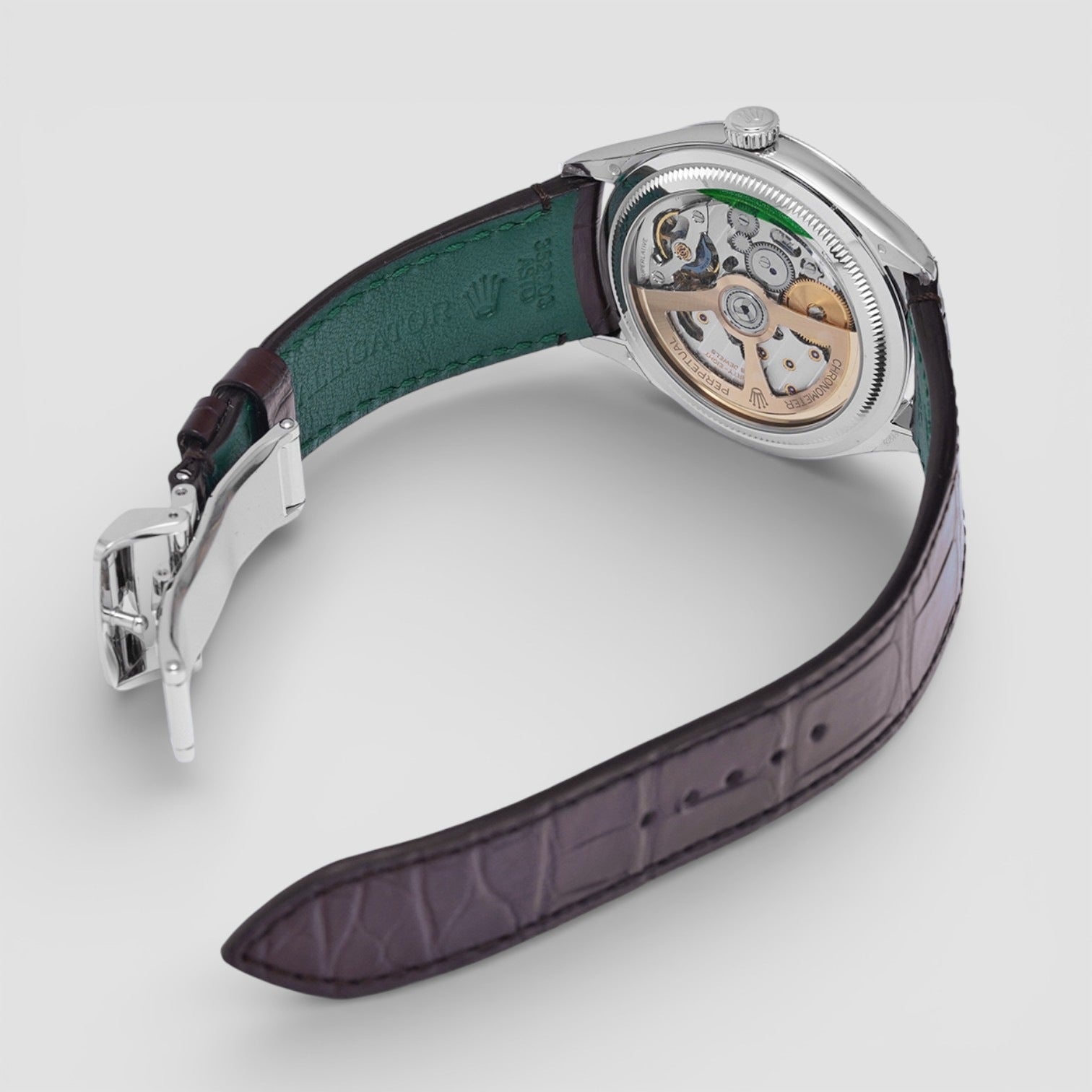 1908 Ice Blue Dial Leather Strap