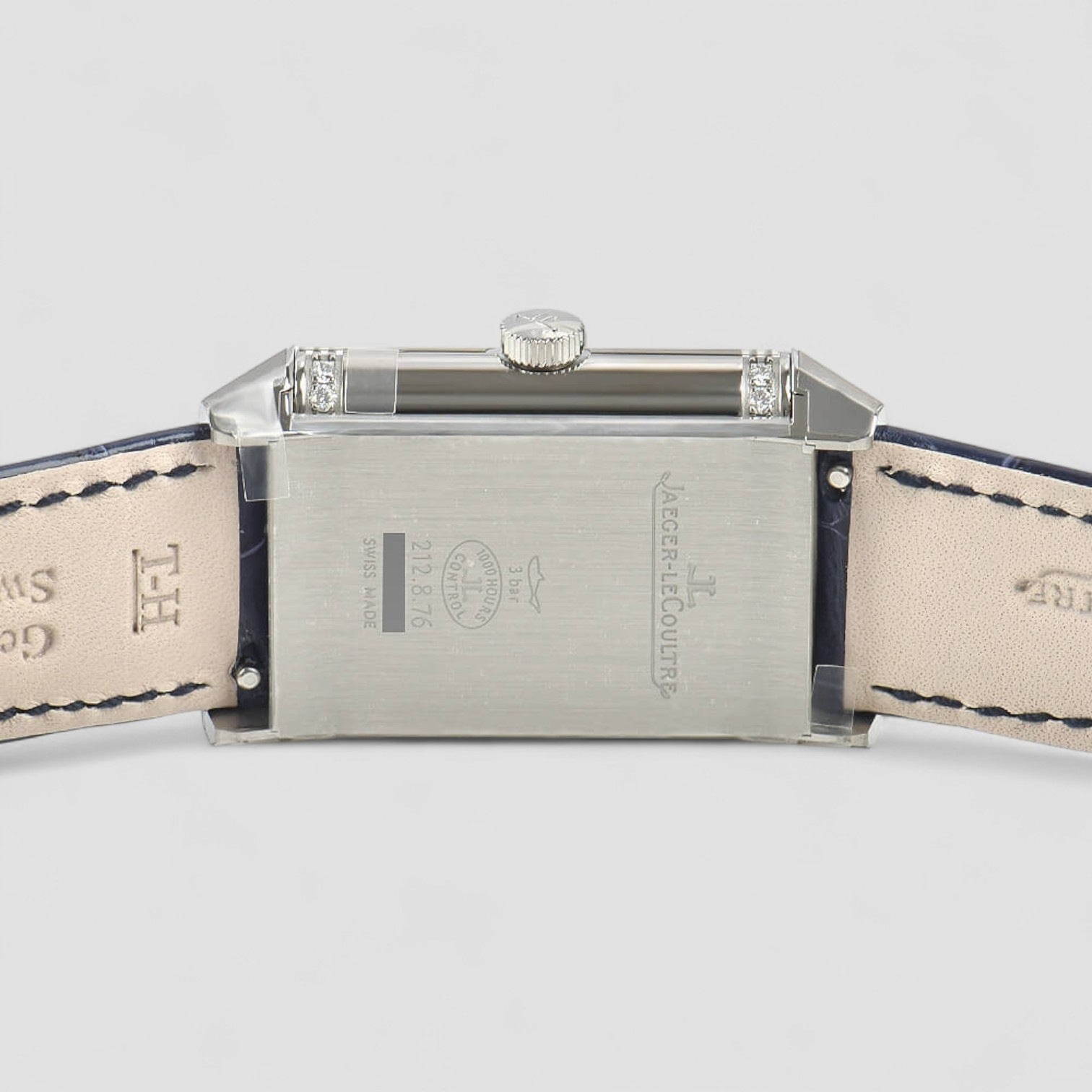 Reverso Automatic Black & Silver Dial Stainless Steel Ladies Watch