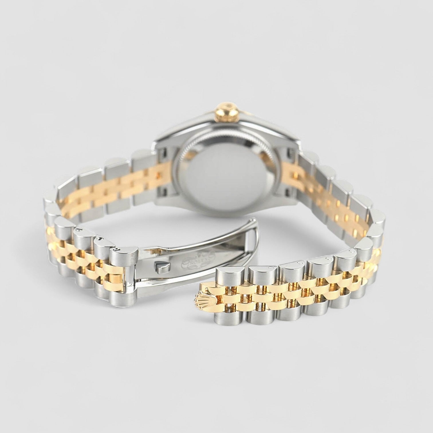 Datejust Champagne Diamond Steel Yellow Gold Ladies Watch