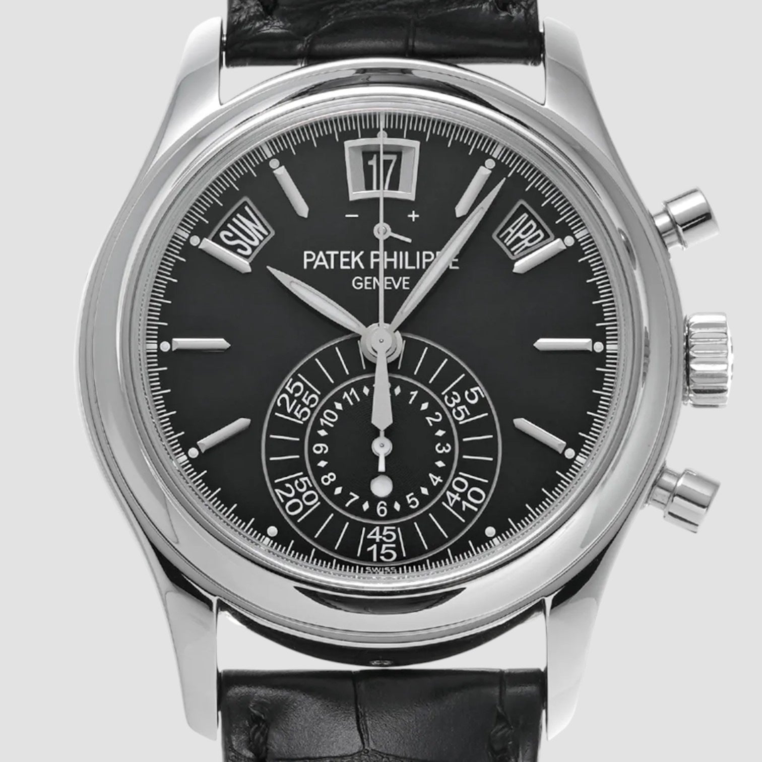 Annual Calendar 5960P-016 Chronograph Black Dial