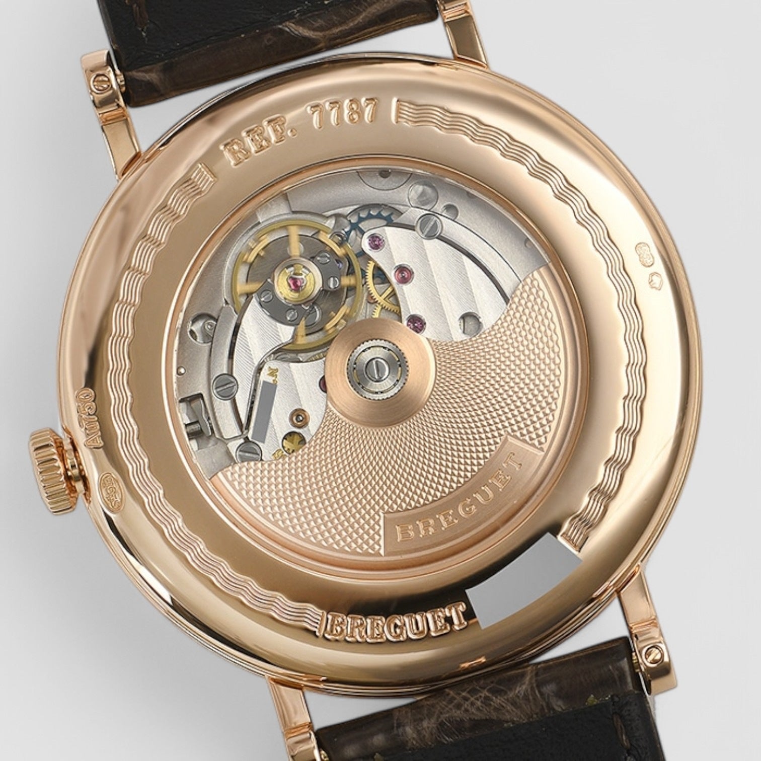 Classique Automatic Gold Dial Brown Leather Men's Watch