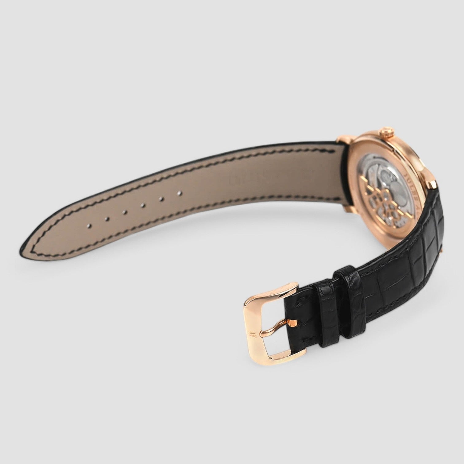 Jules Audemars ultra thin 18K Rose Gold black dial