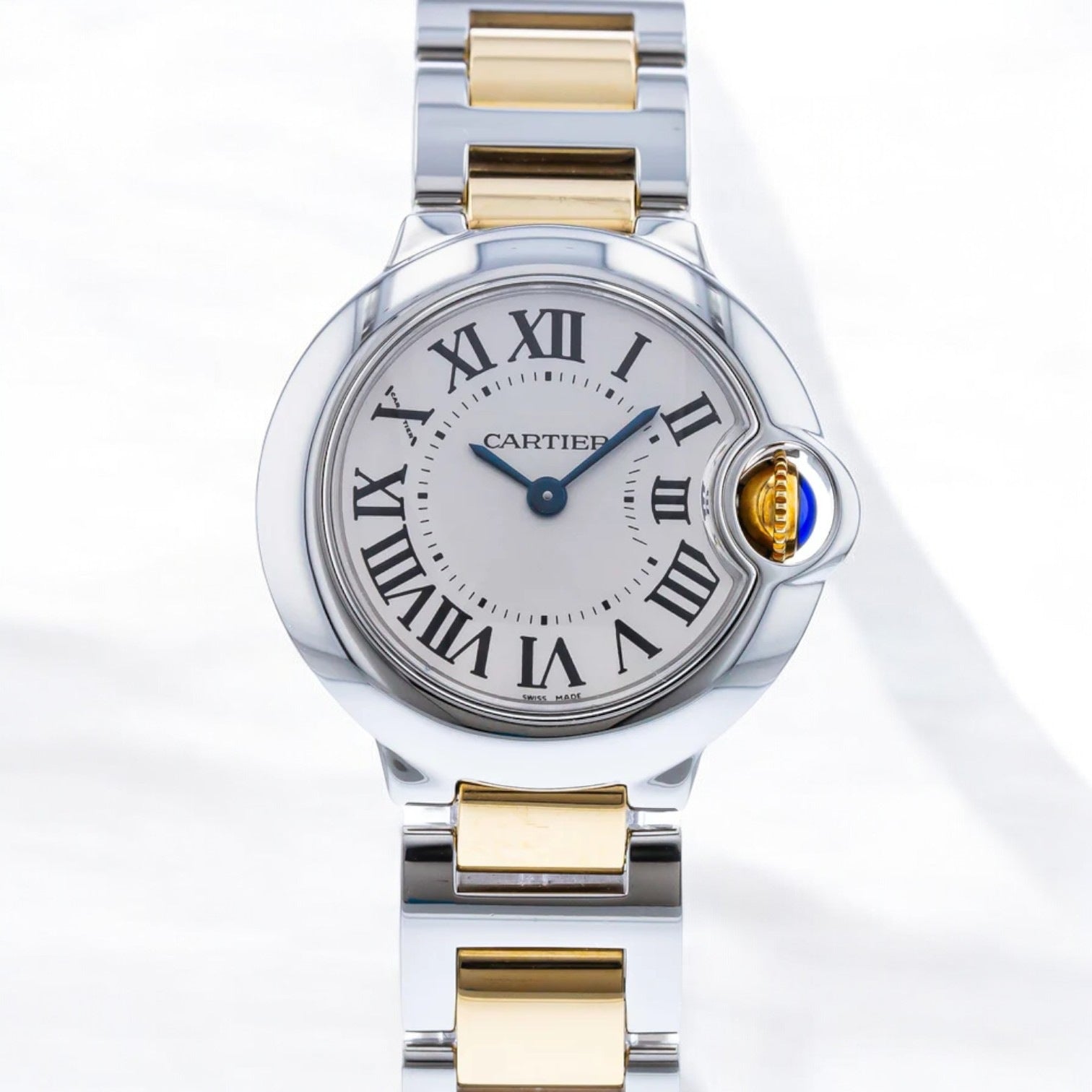 Ballon Bleu 28mm Steel Yellow Gold