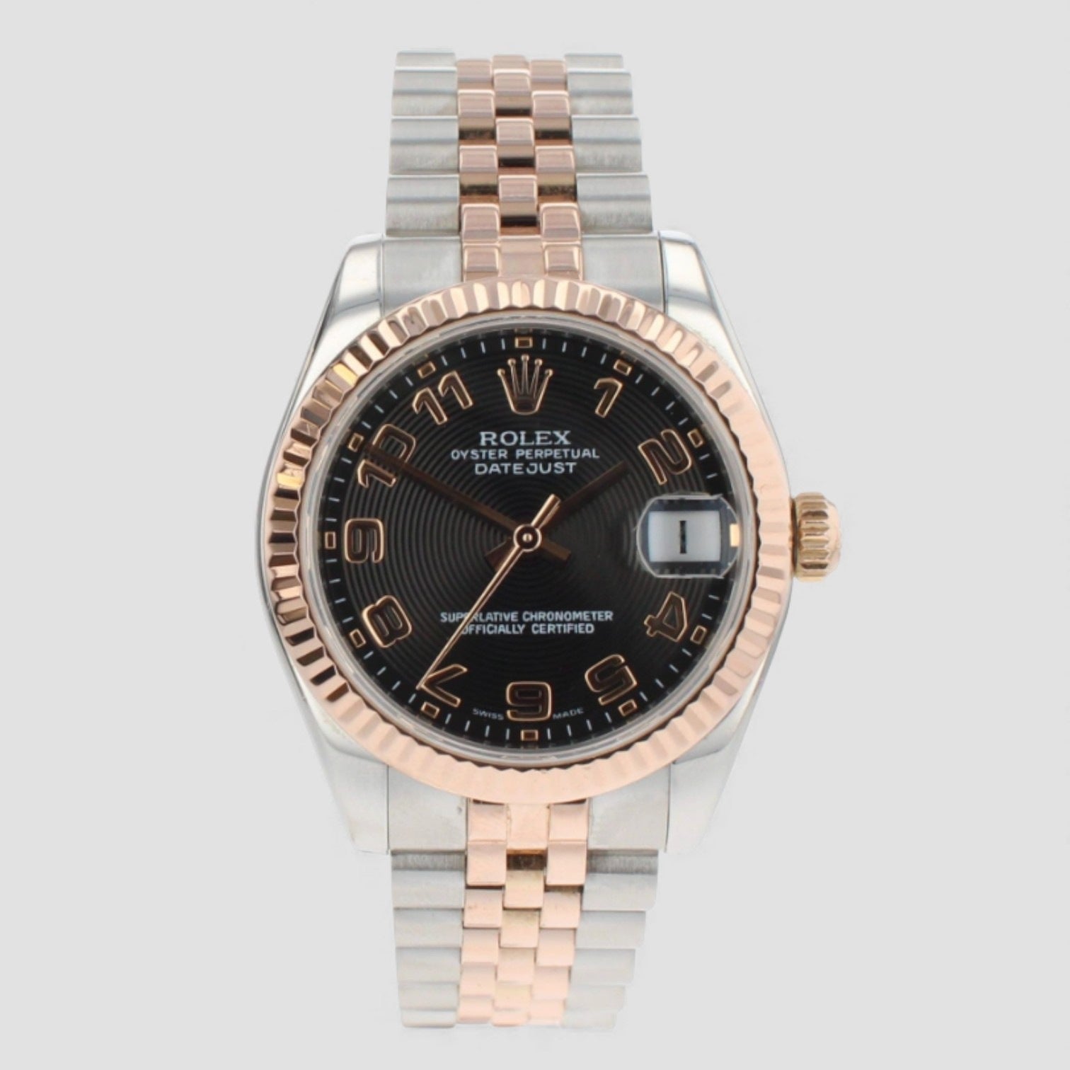 Datejust 31 Black Dial Oyster Bracelet Watch