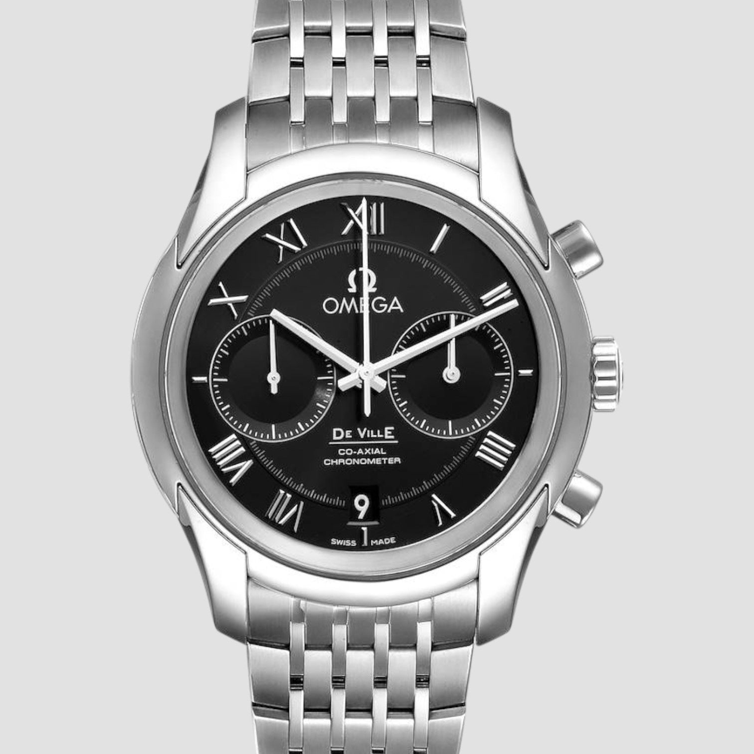 De Ville Co-Axial Chronograph Steel Mens Watch