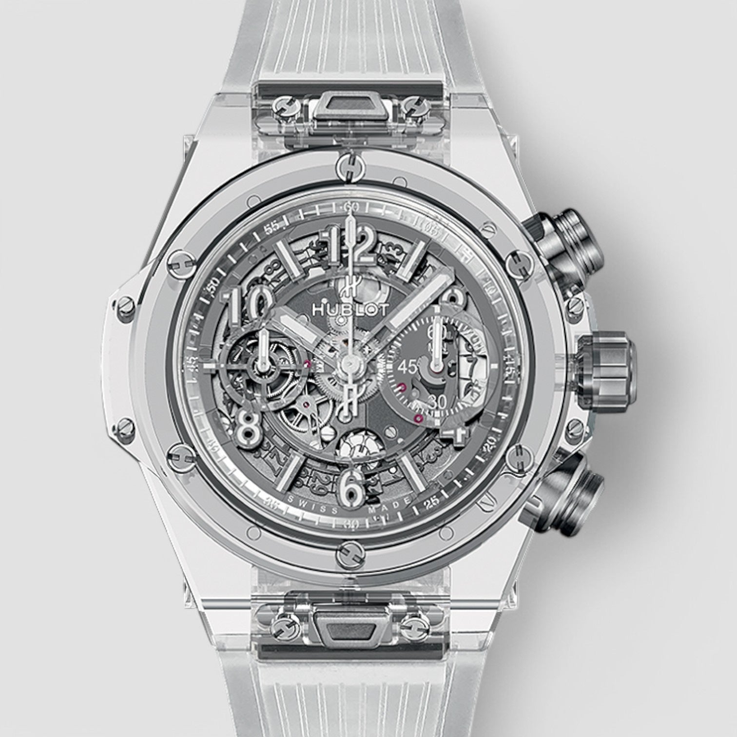 Big Bang Unico Skeleton Arabic White Ceramic Case 45mm