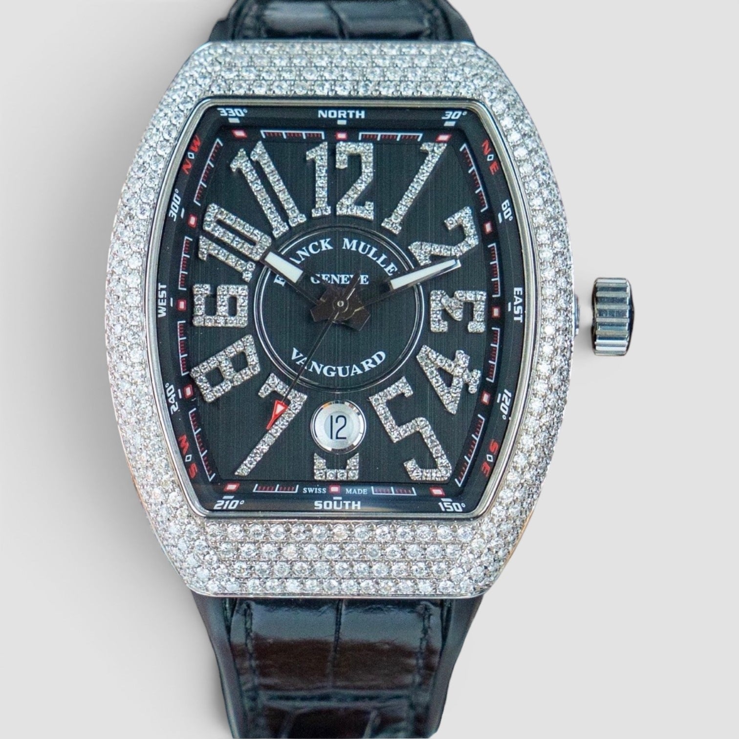 Vanguard Custom Diamond Black Dial