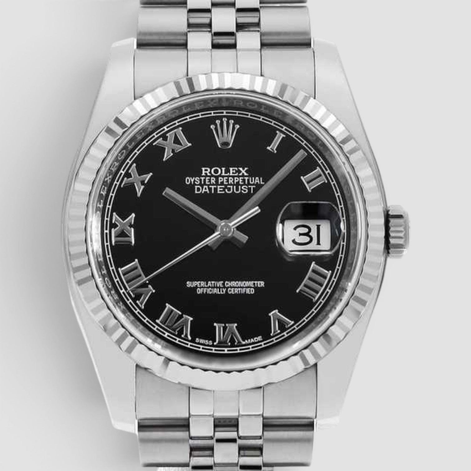 Datejust 36 BLACK ROMAN JUBILEE