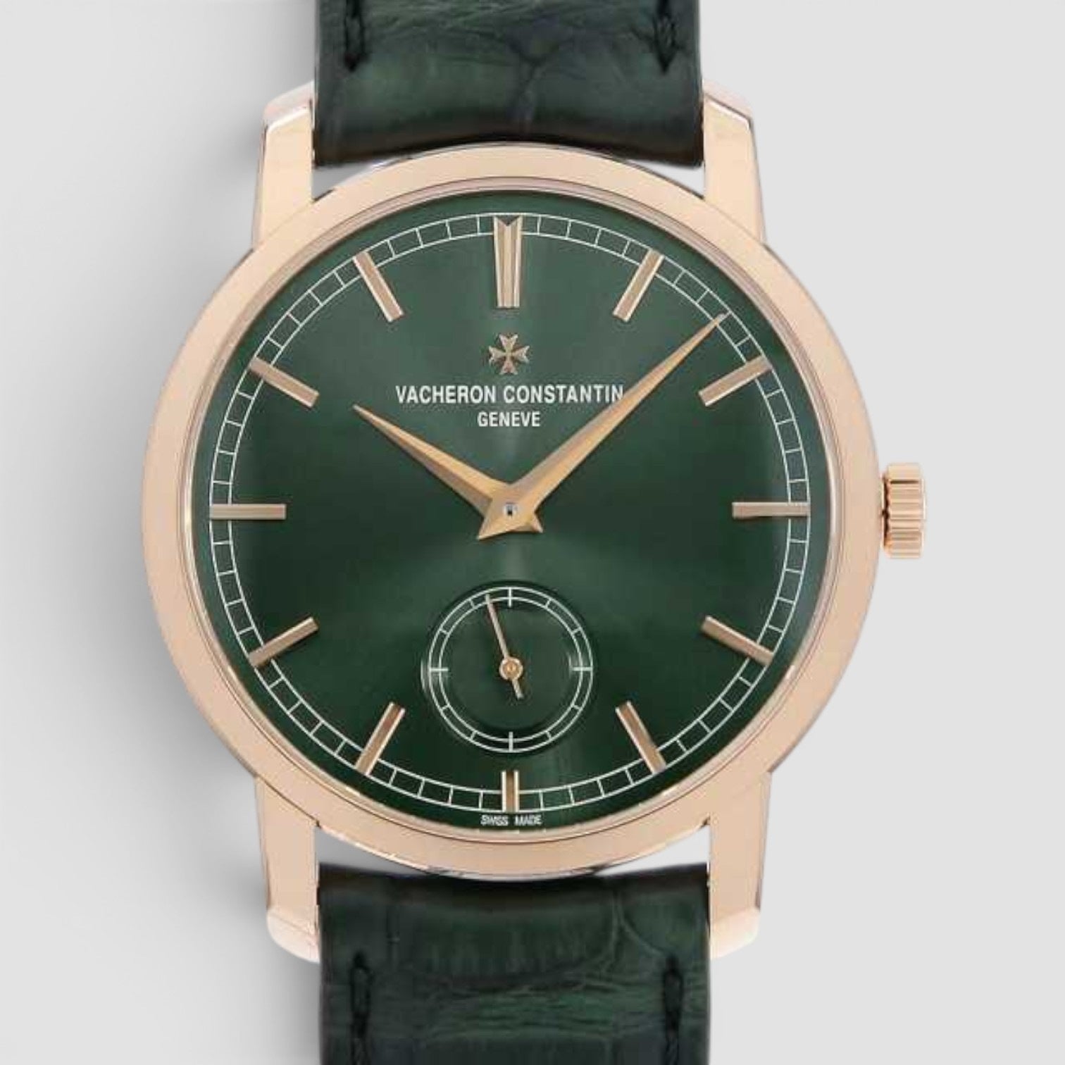 Traditionnelle 38mm Rose Gold Green Dial