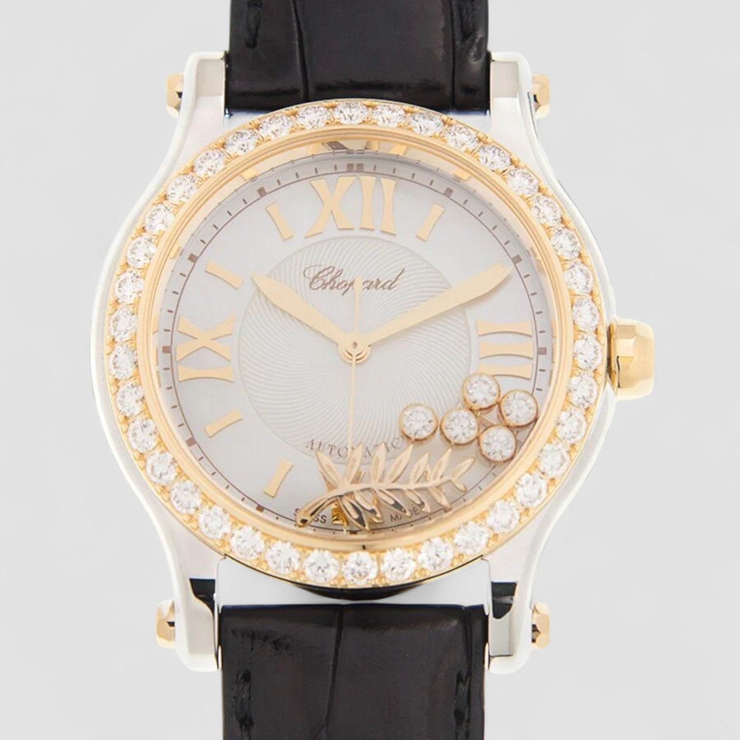 Happy Diamonds Automatic White Dial Unisex Watch