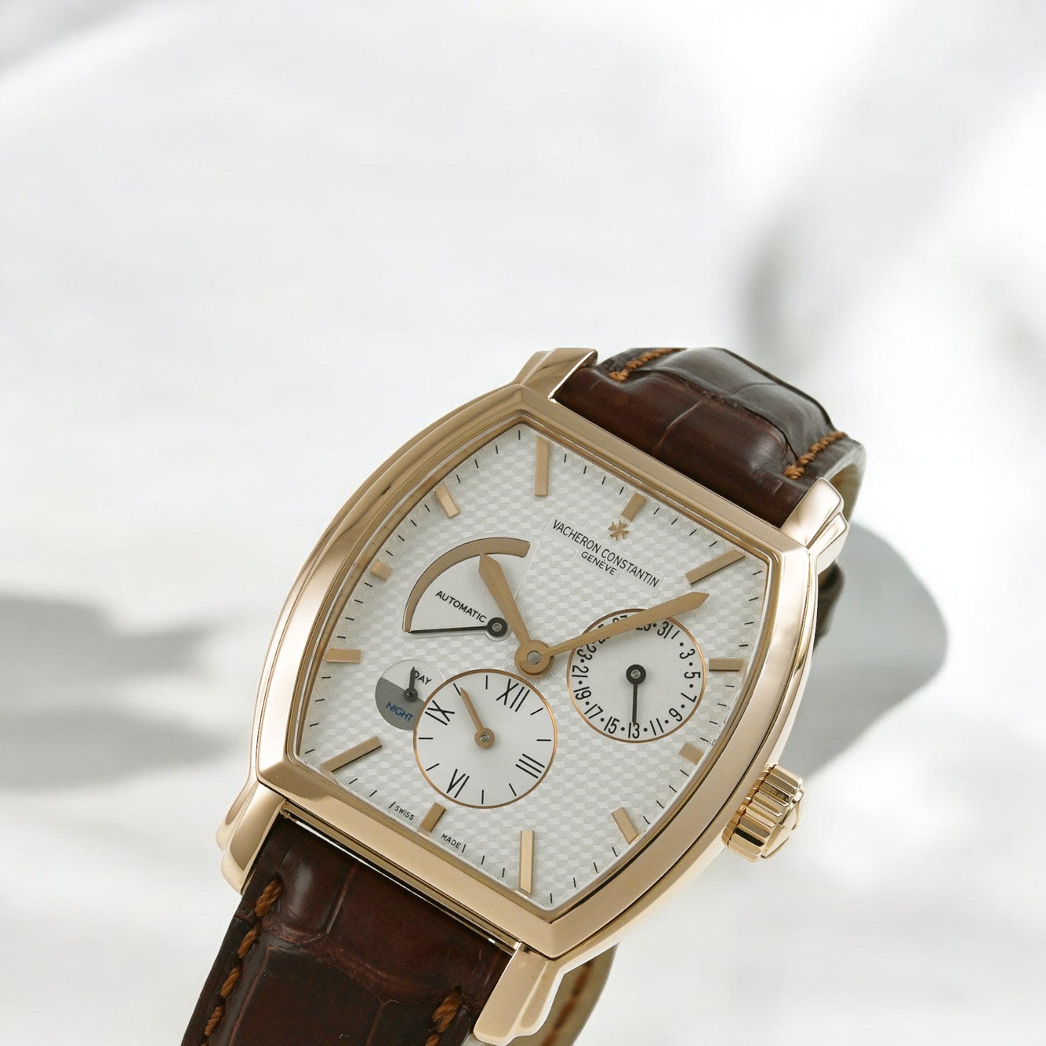 Malte Tonneau Dual Time 18K RG W/Deployant