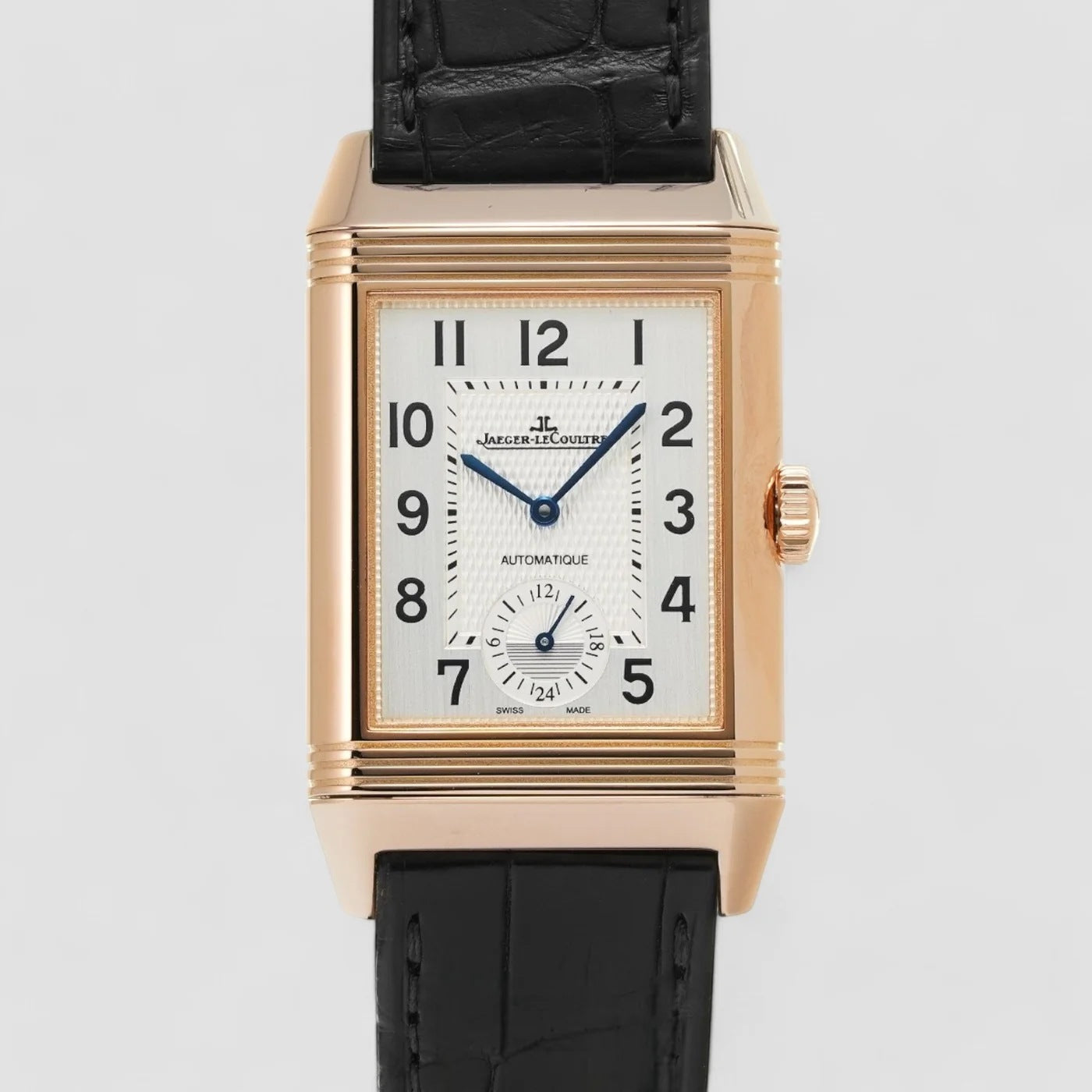 Reverso Duoface Classic Large 47 x 28.3mm Rose Gold Silver Dial
