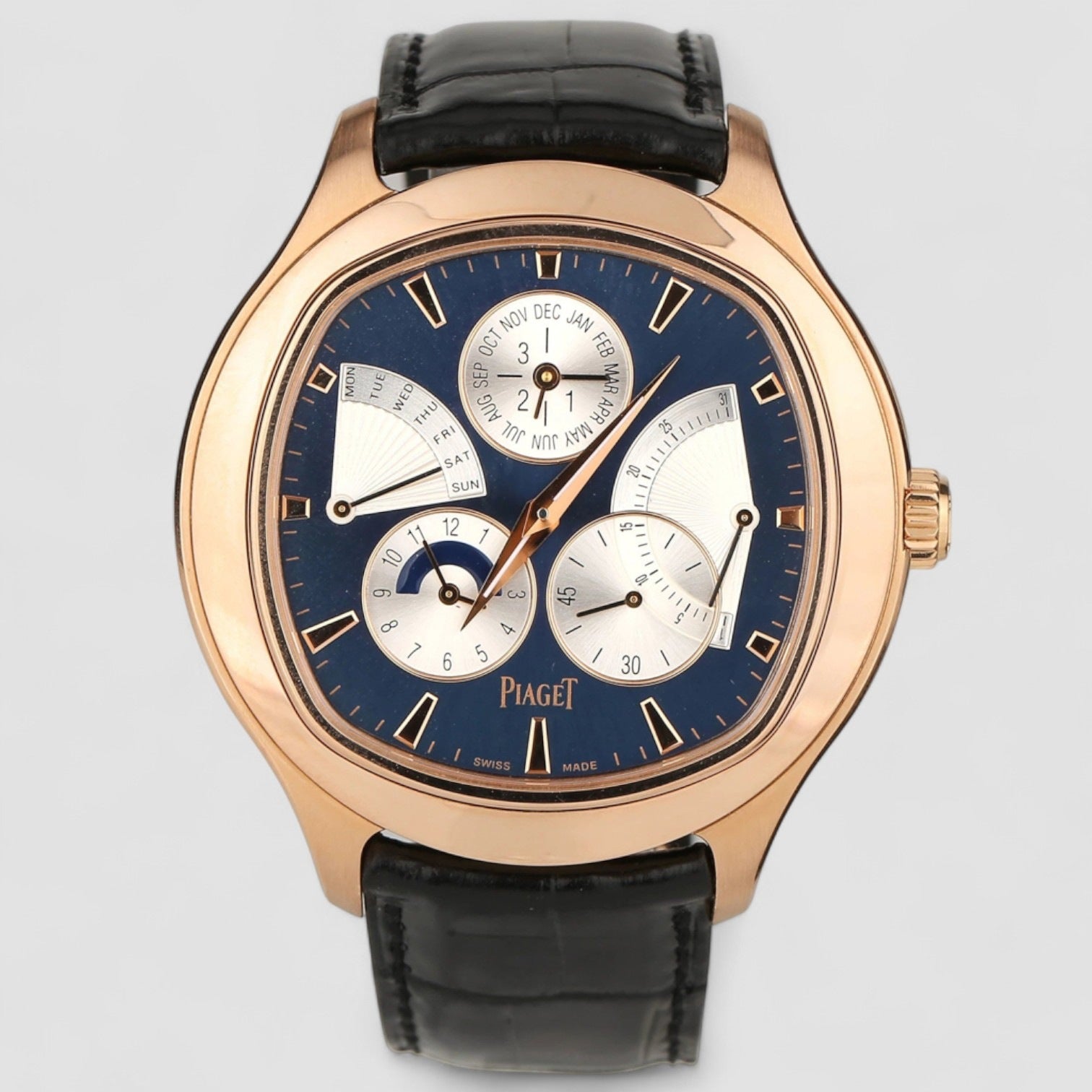 Emperador Coussin Perpetual Calendar Pink Gold
