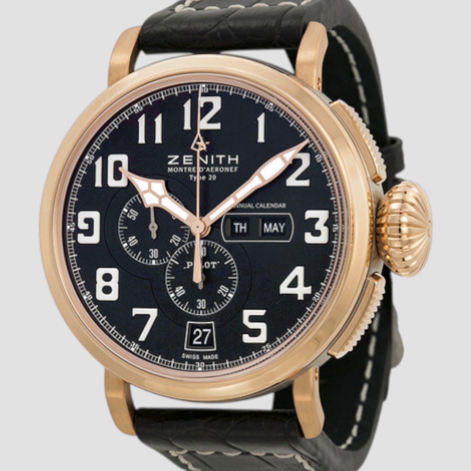 Zenith Pilot Montre D Aeronef Automatic Men's Watch 87.2430.4054