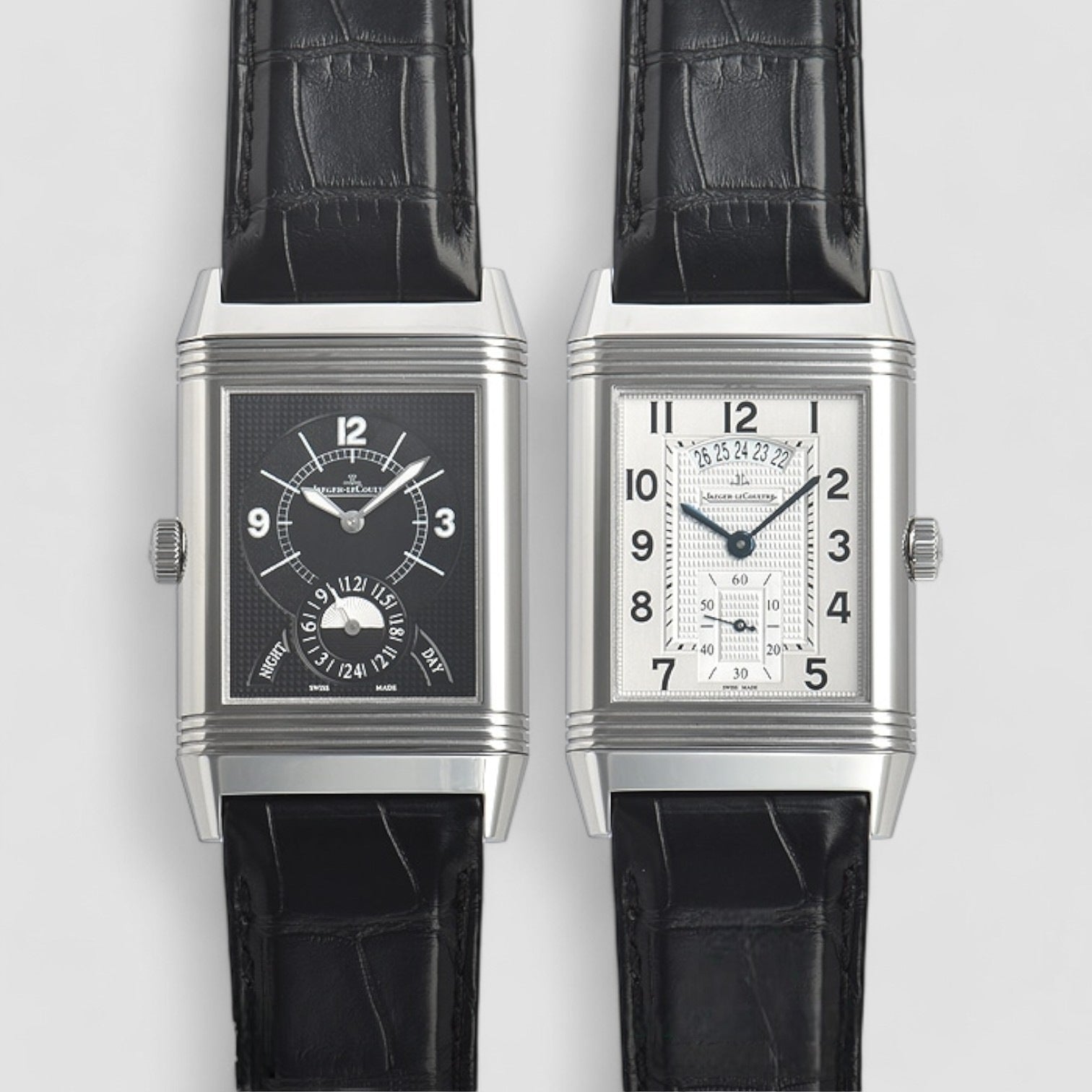 Grande Reverso 986 DuoDate Silver Dial SS