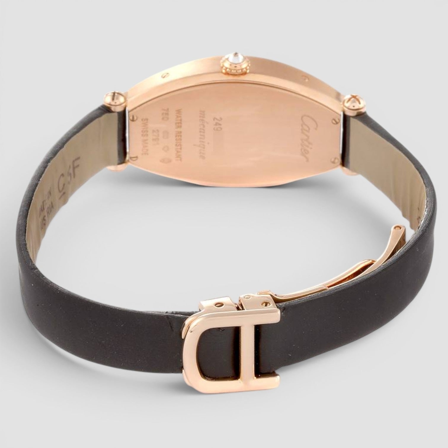 Tonneau 18K Rose Gold Diamond Ladies’ Watch