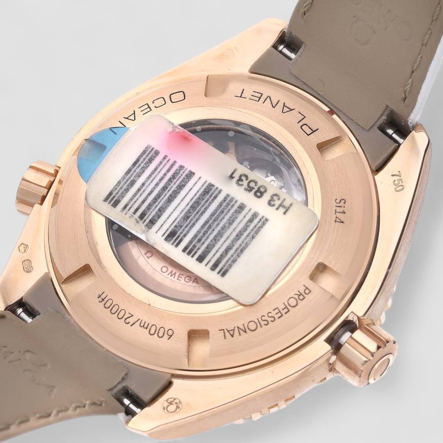 Seamaster Planet Ocean Rose Gold Diamond Ladies Watch