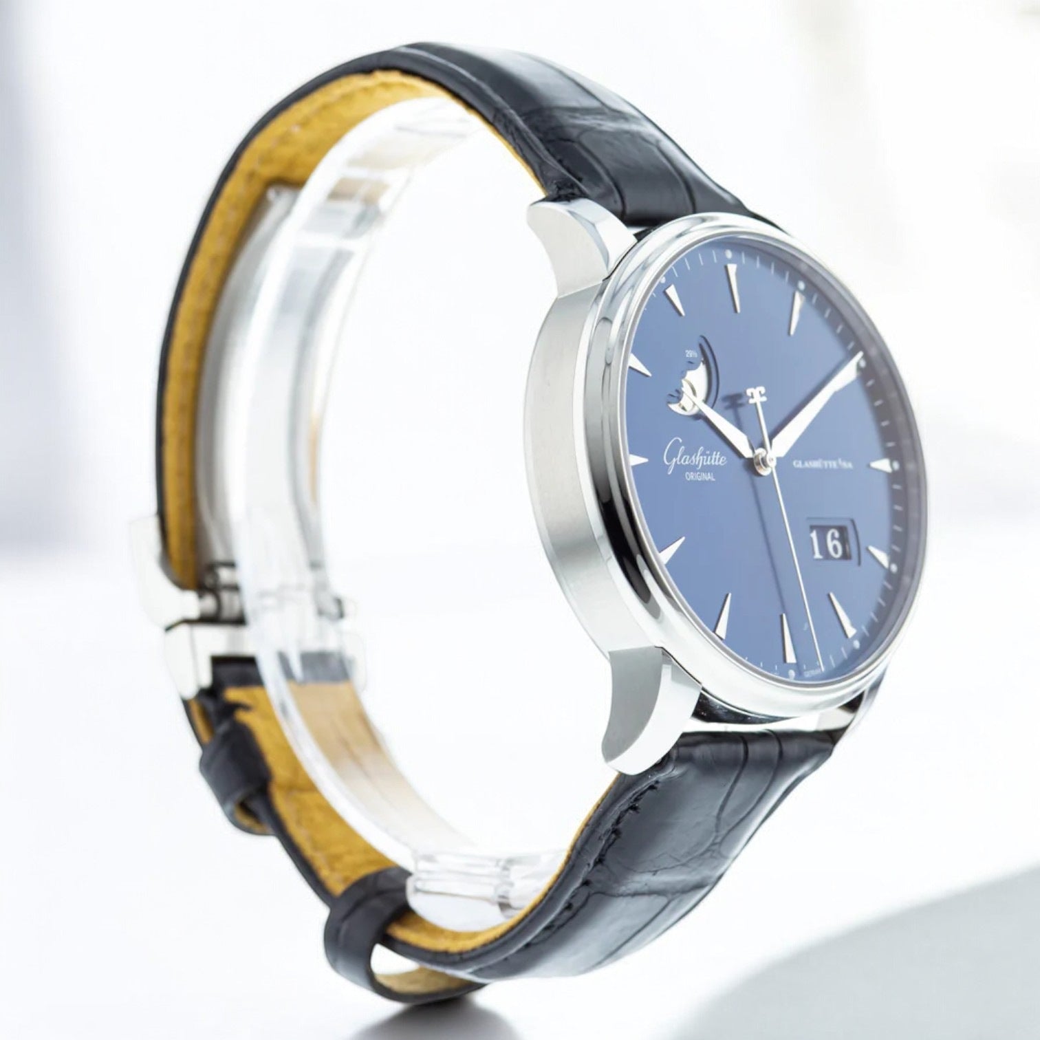 Senator Excellence Panorama Date Moonphase Automatic Blue Dial