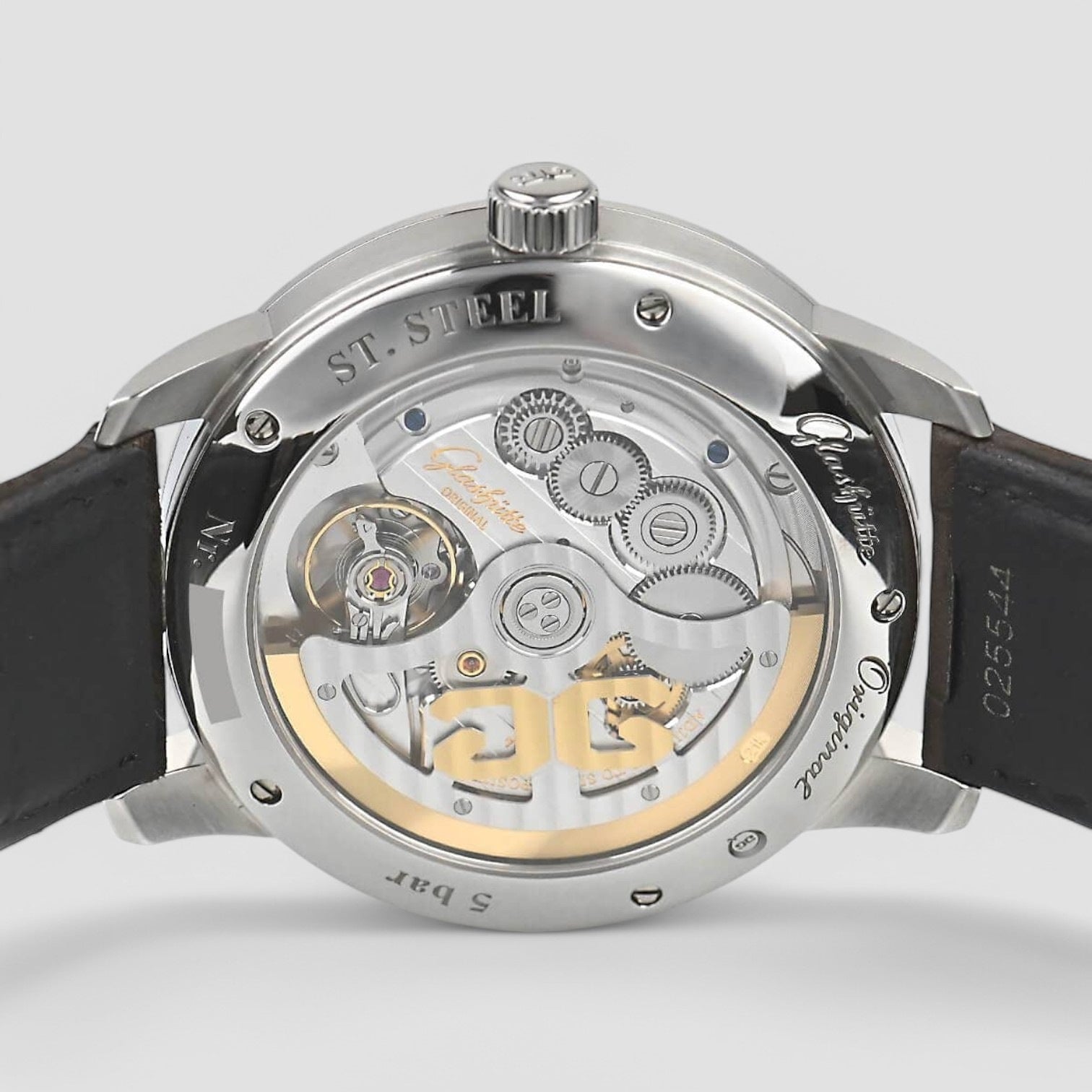 Senator Excellence Panorama Date Moonphase Automatic Silver Dial Men's Watch