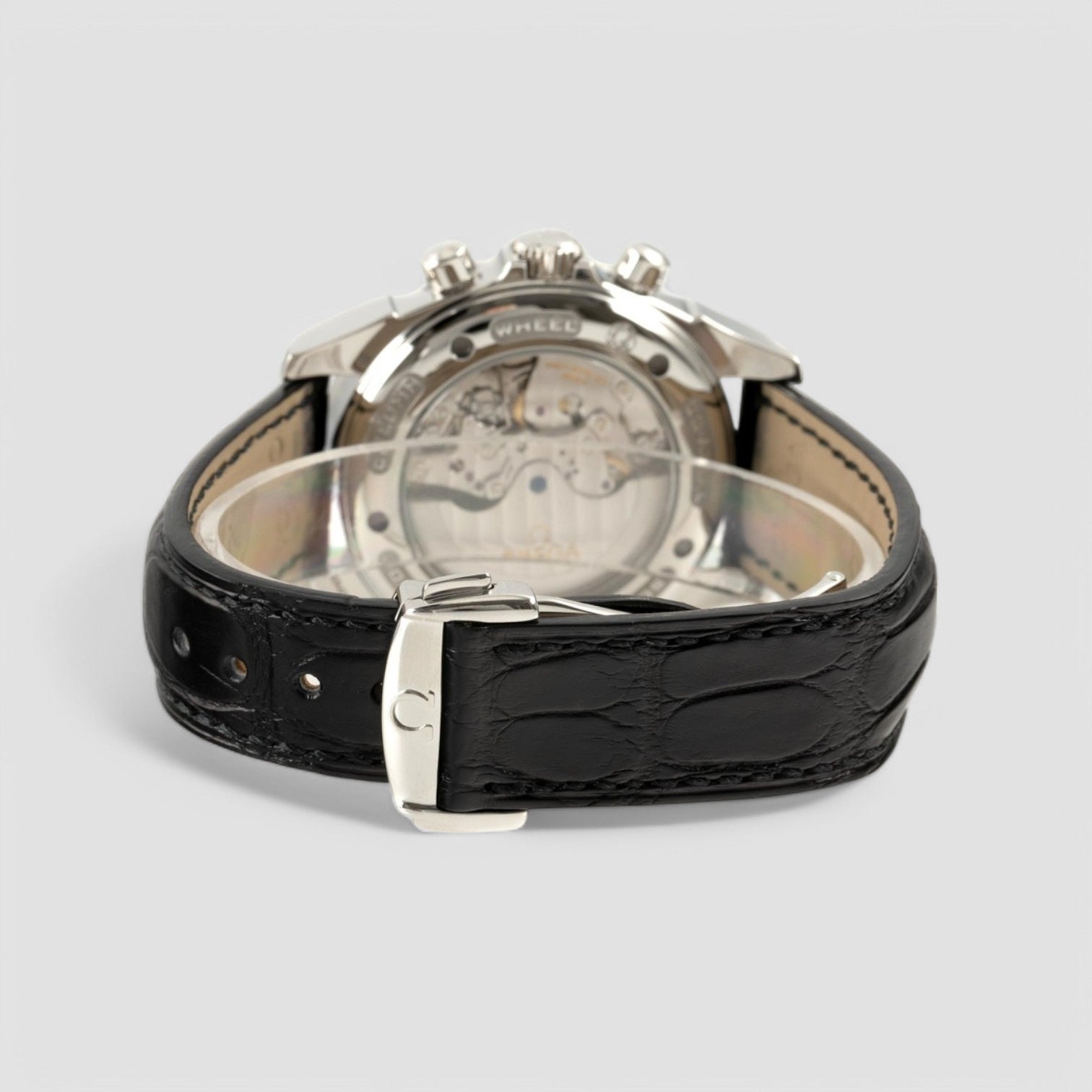 De Ville Co-Axial Chronograph Black Dial SS Description