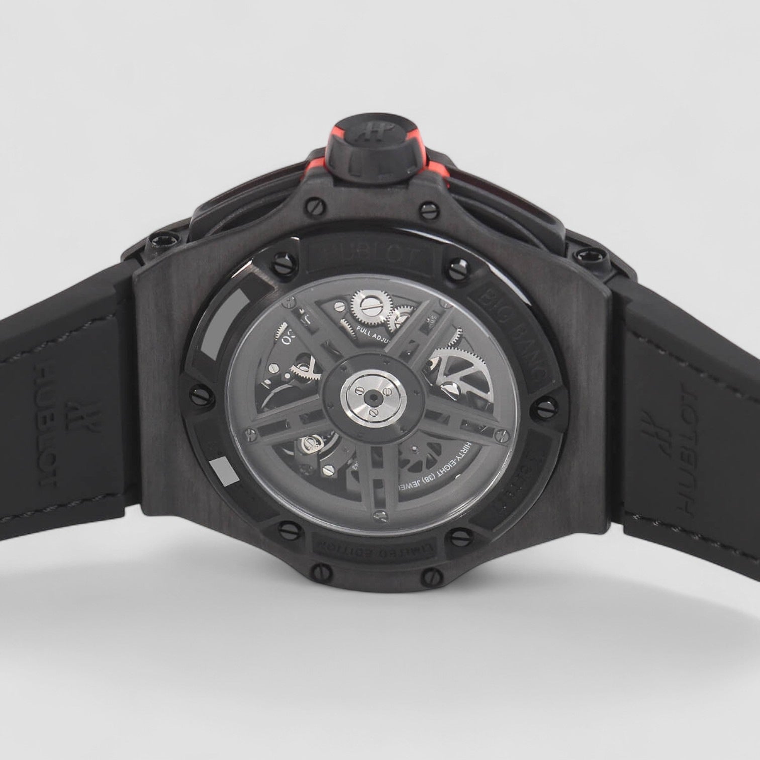 Big Bang Unico Ferrari Red Ceramic Chronograph Automatic Black Dial Men's Watch