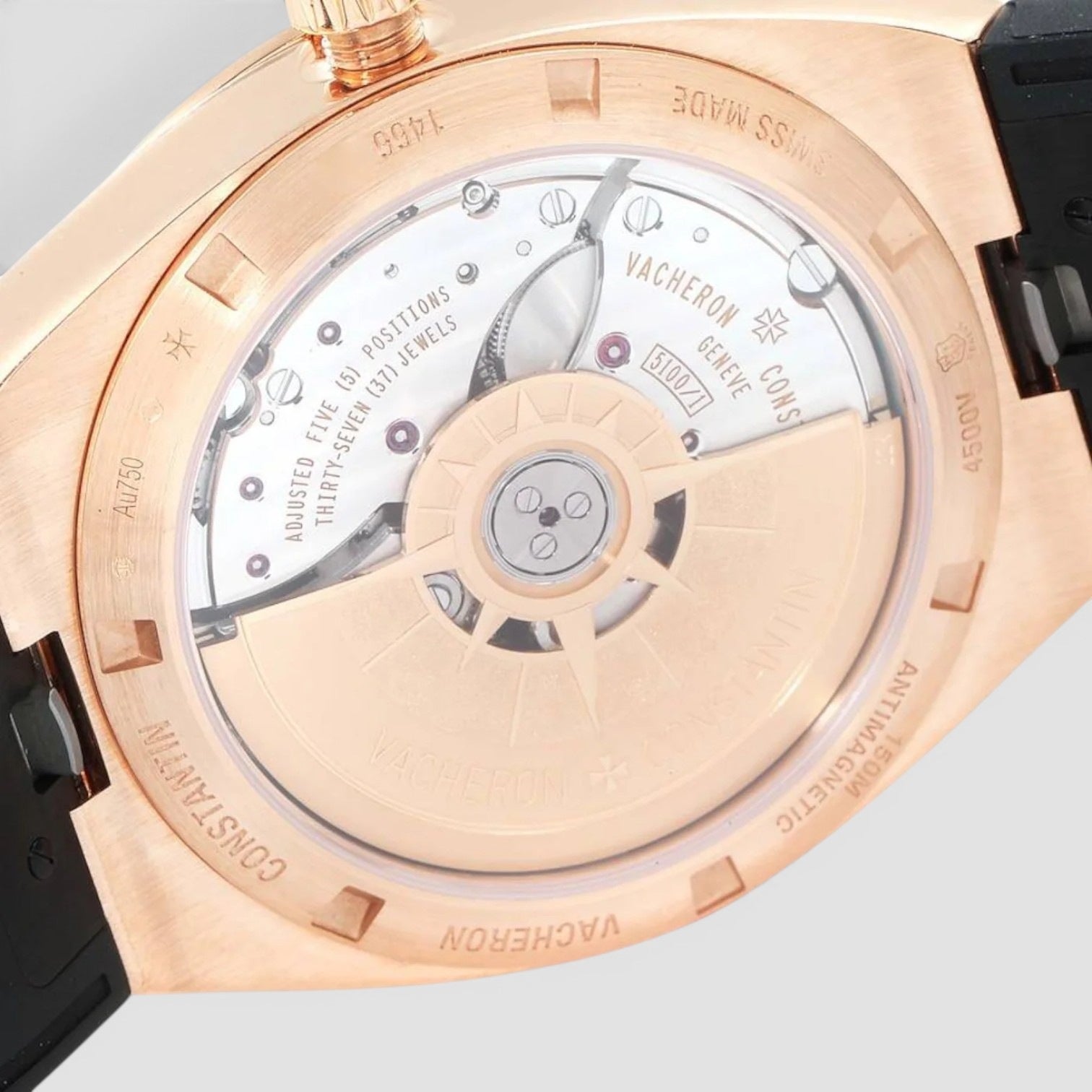 Overseas 41mm Rose Gold Silver Dial