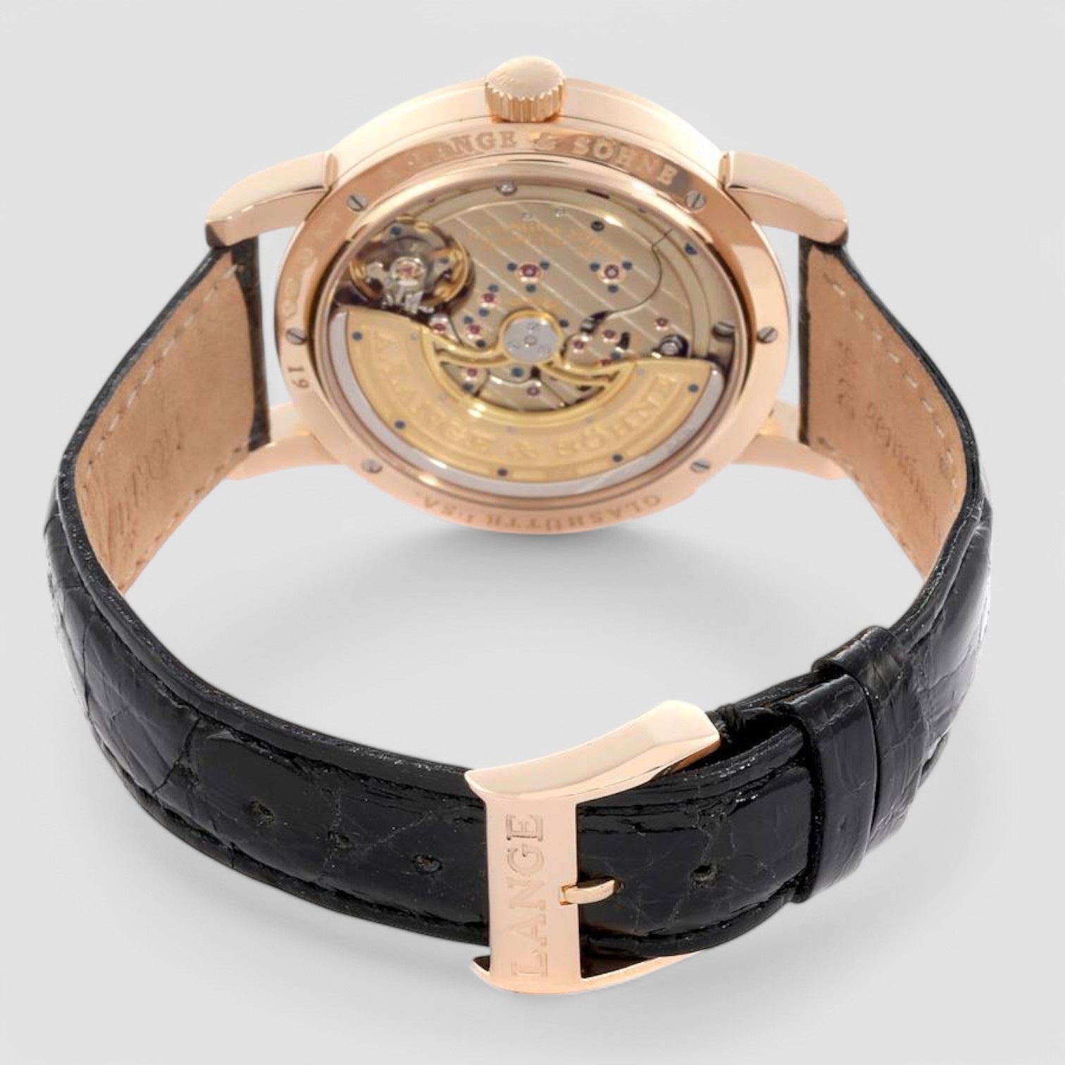 Lange 1 Daymatic 18K Rose Gold / Deployant Buckle