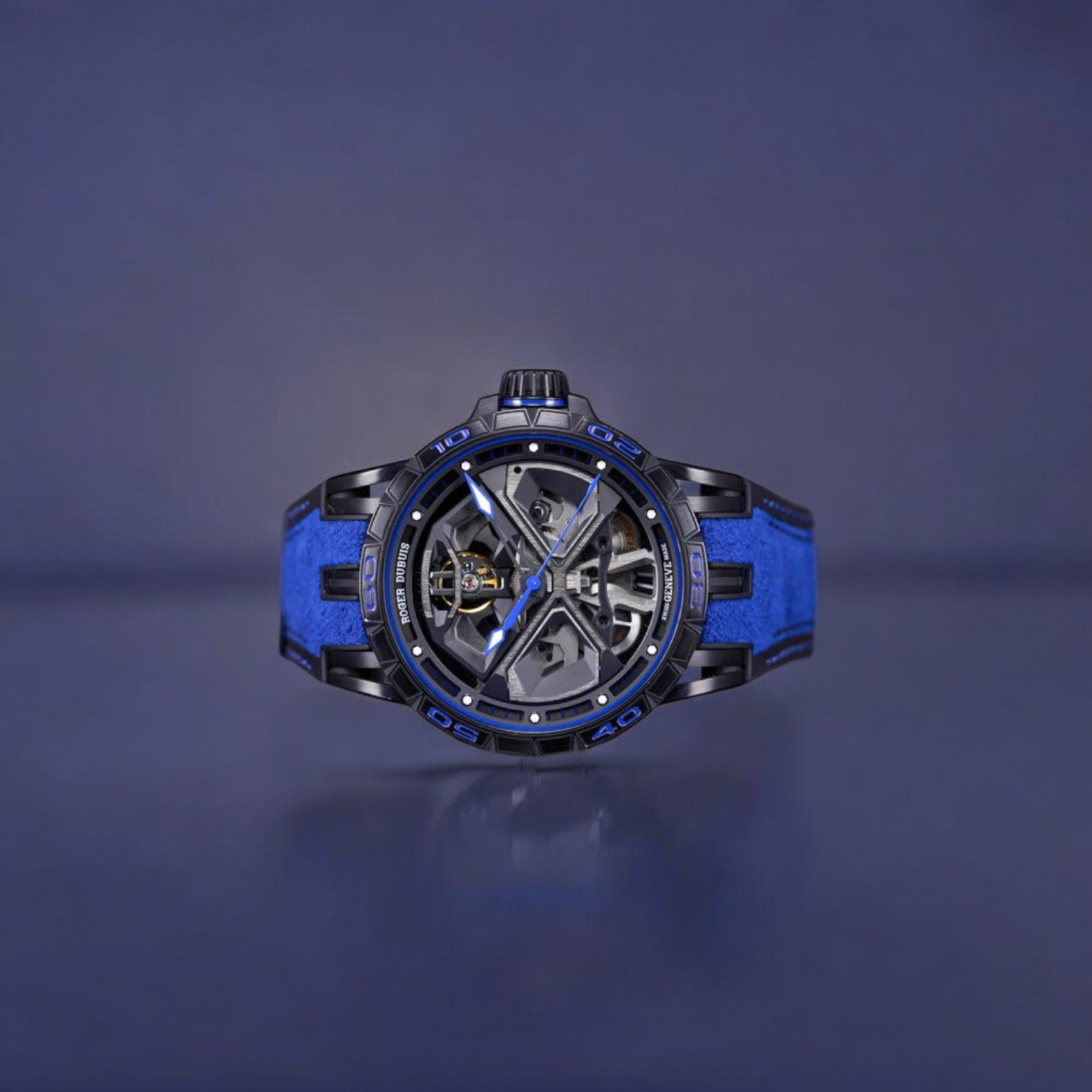 EXCALIBUR SPIDER HURACAN 45MM BLACK DLC TITANIUM
