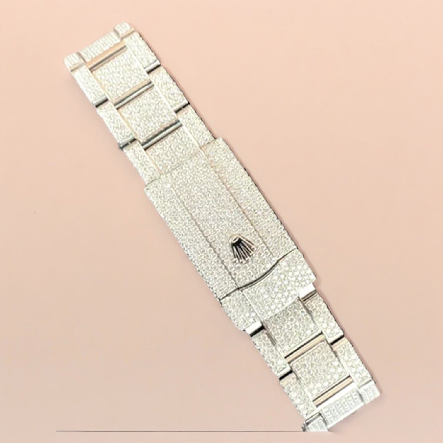 Datejust 41 Full Iced out – Diamonds – Grey Dial – Oyster