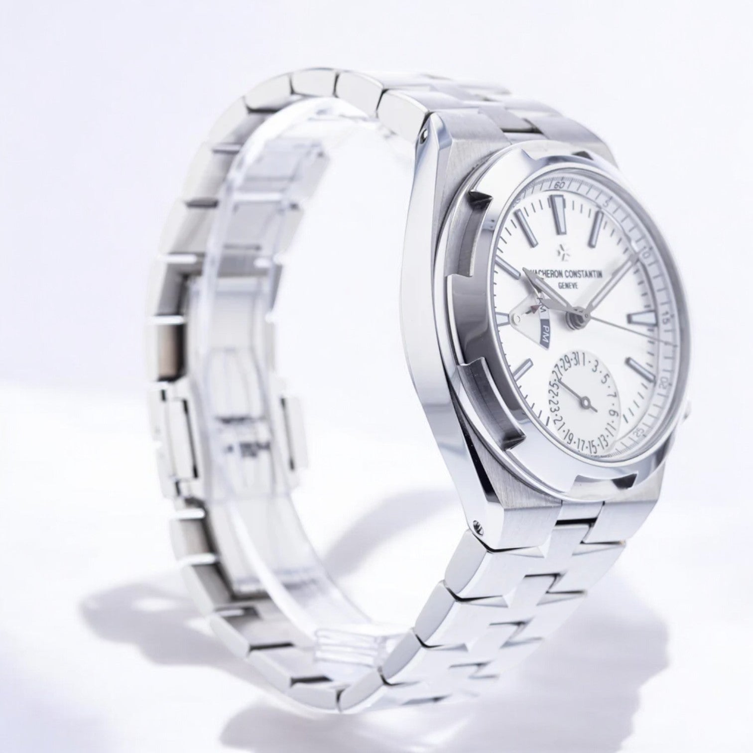 Overseas Dual Time SS Silver Dial