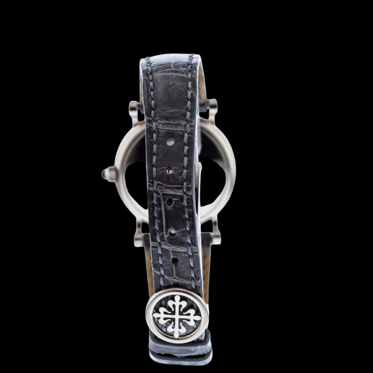 Calatrava Ladies 18k White Gold Moon Diamonds