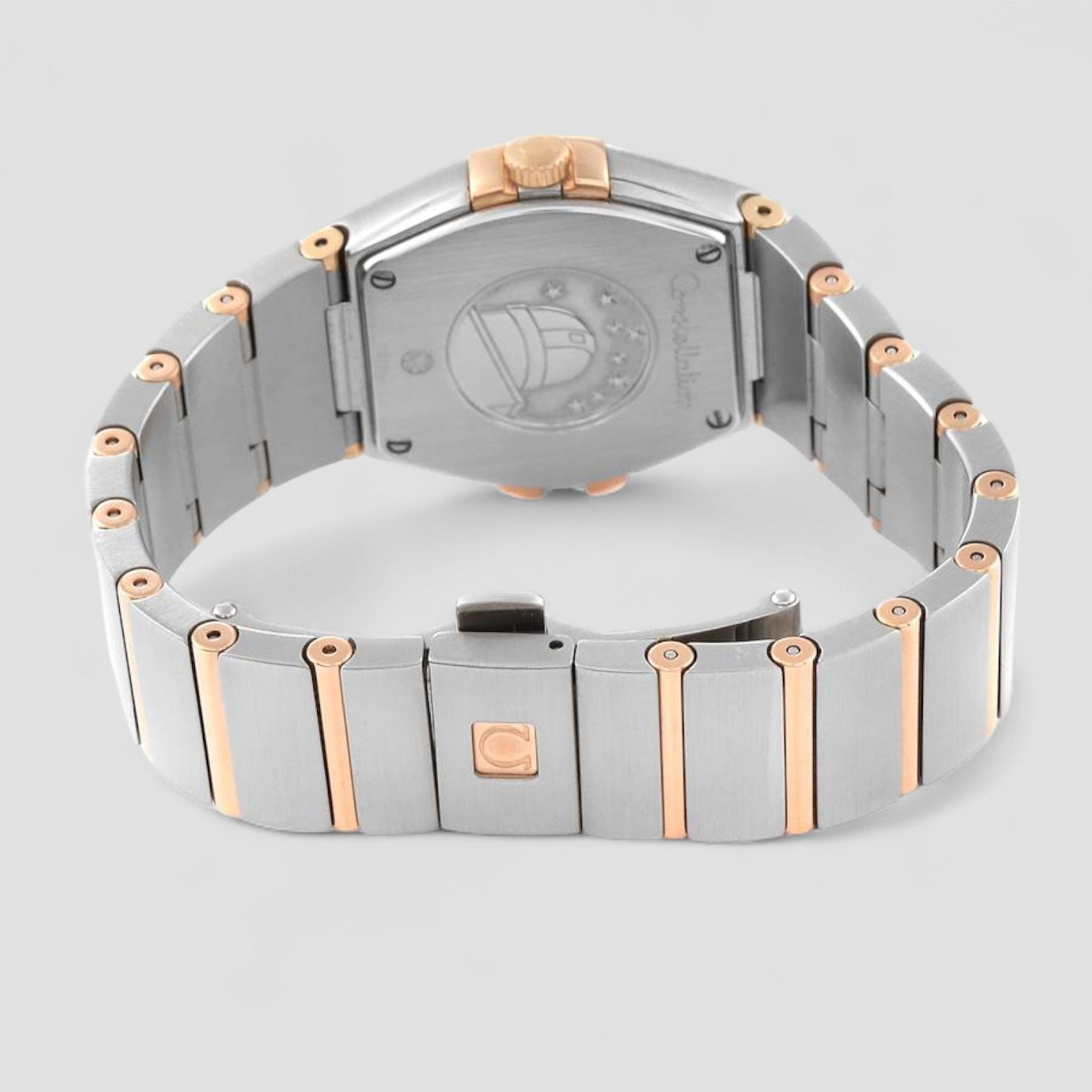 Constellation 27 Steel Rose Gold Mother Of Pearl Diamond Ladies Watch