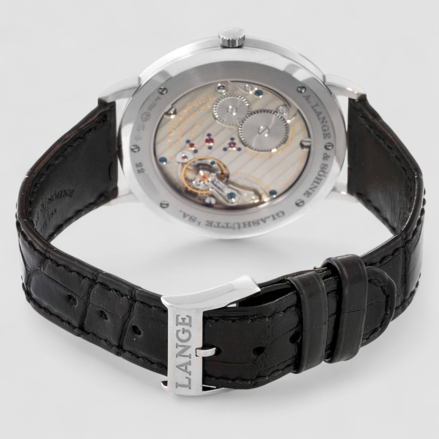 Saxonia Thin White Gold Mens Watch