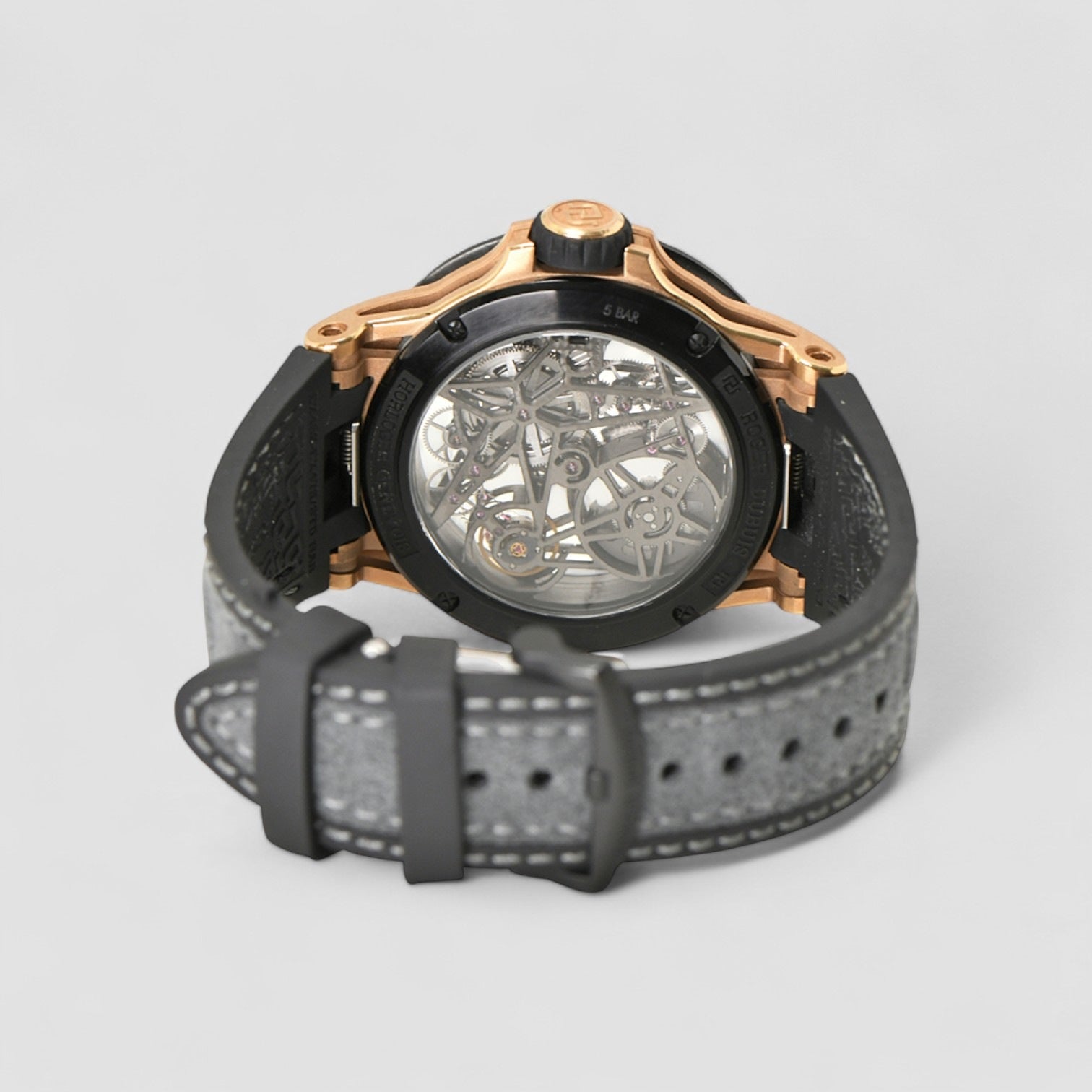 Excalibur Spider Black DLC Titanium Bezel Rose Gold 45mm