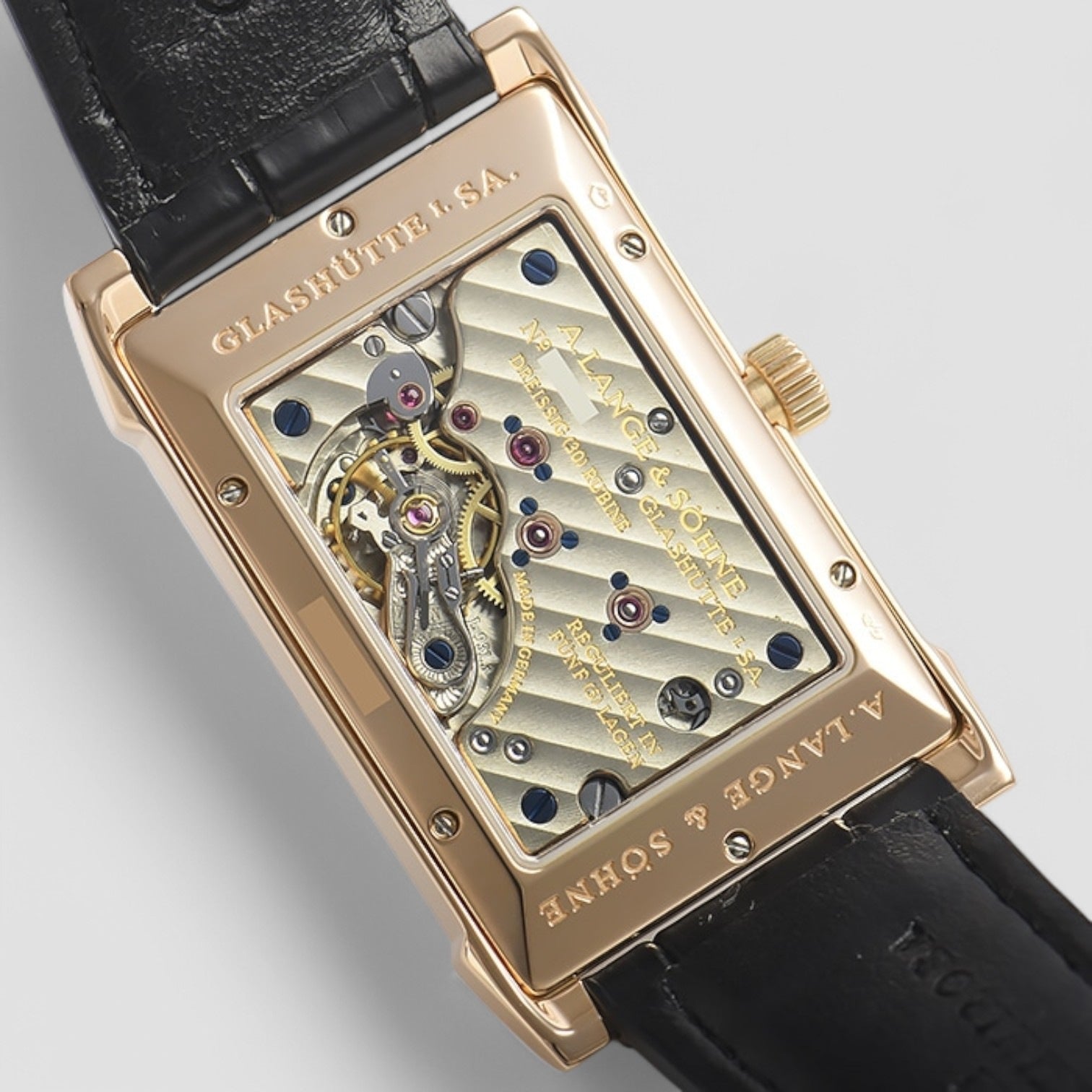 Cabaret 18K Rose Gold Black Dial RARE