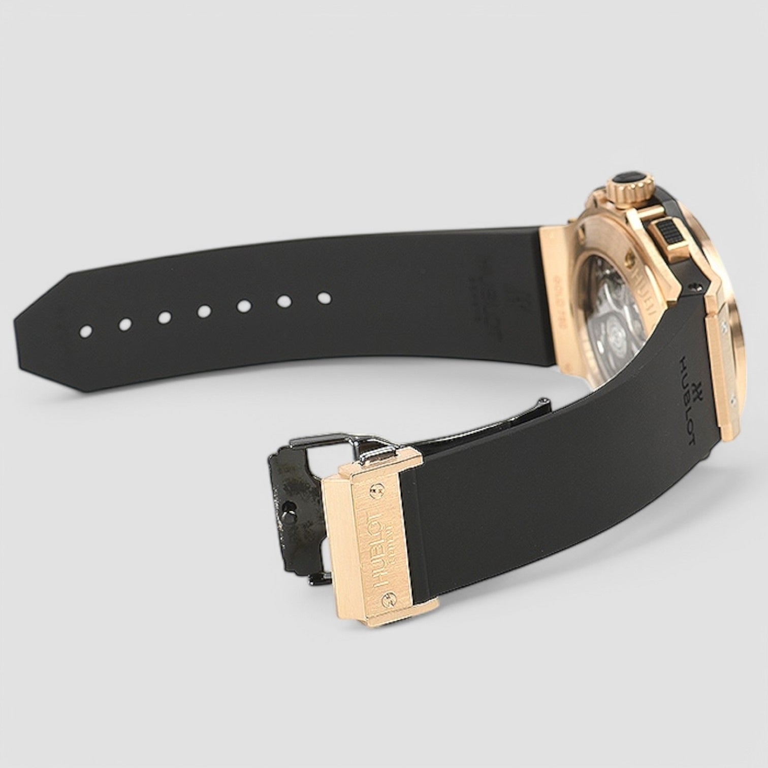 Big Bang 18kt Rose Gold Automatic Chronograph Diamond Men's Watch