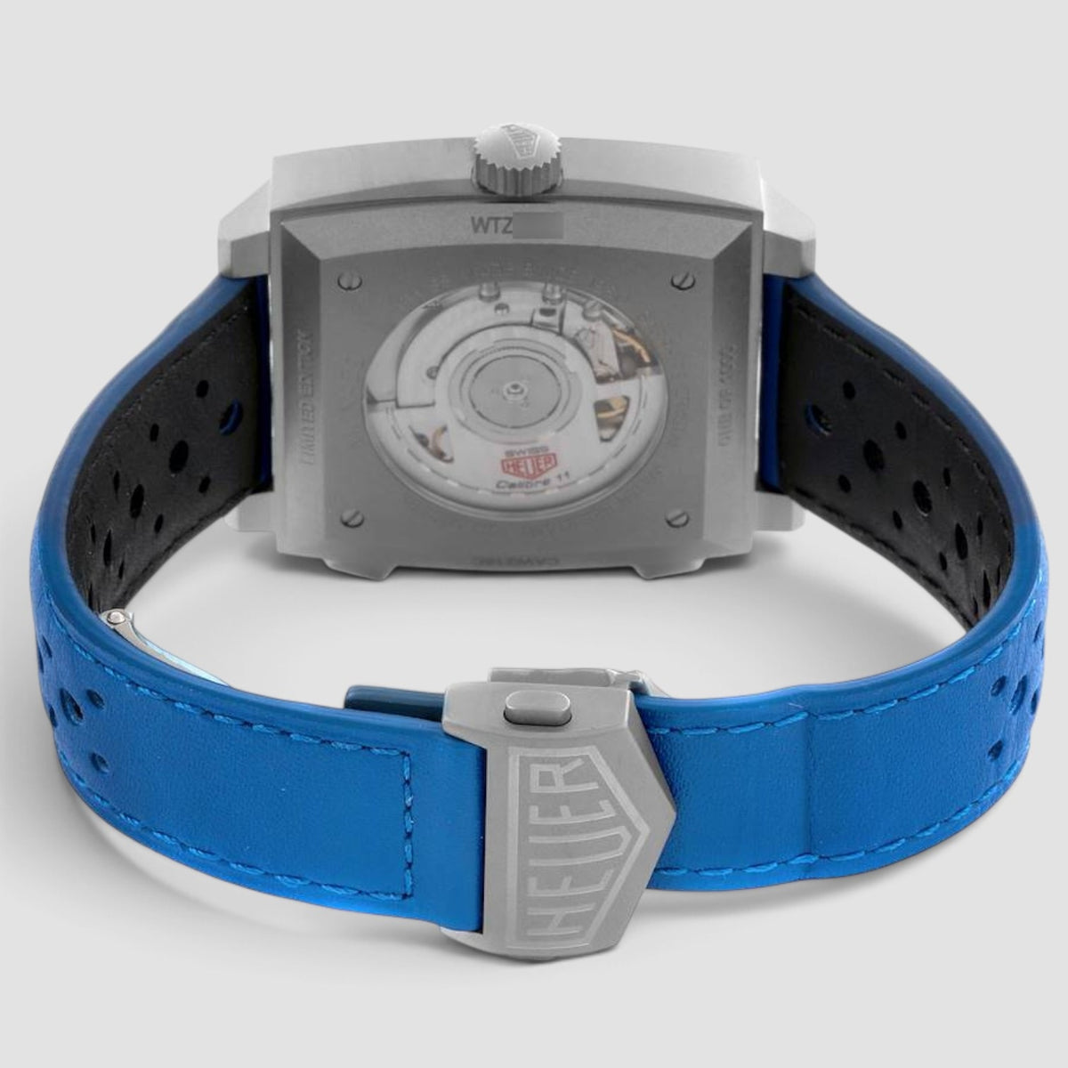 Monaco French Racing Silver Dial Titanium Chronograph