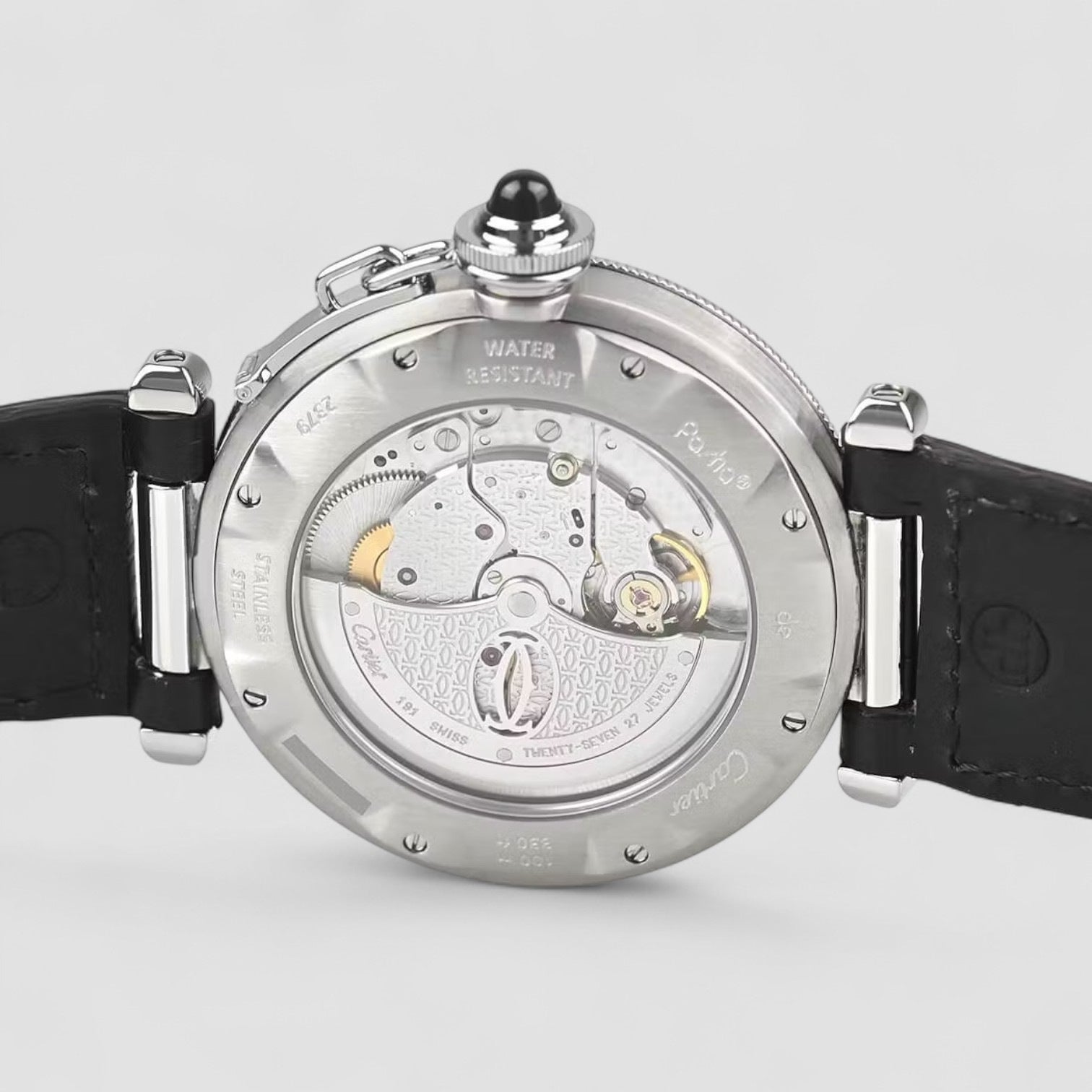 Pashagrit 950 PlatinumBezel black Dial Automatic Men's Watch